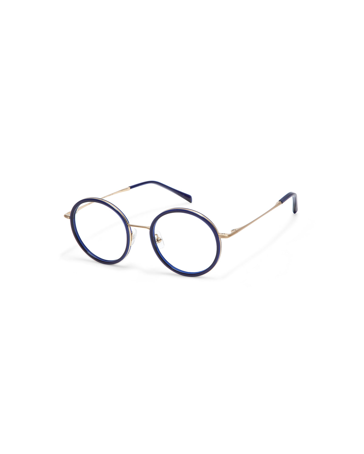 LUIGIA: Redondas Titanio-Acetato Azul optical glasses by GIGI STUDIOS 3745