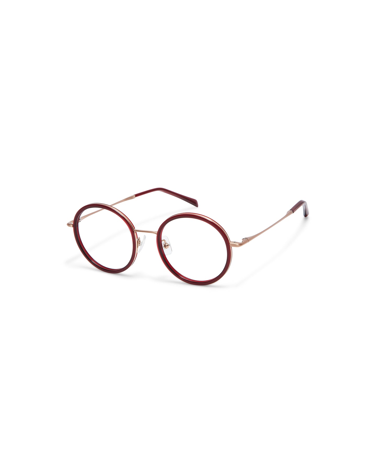 LUIGIA: Redondas Titanio-Acetato Rosa optical glasses by GIGI STUDIOS 3747