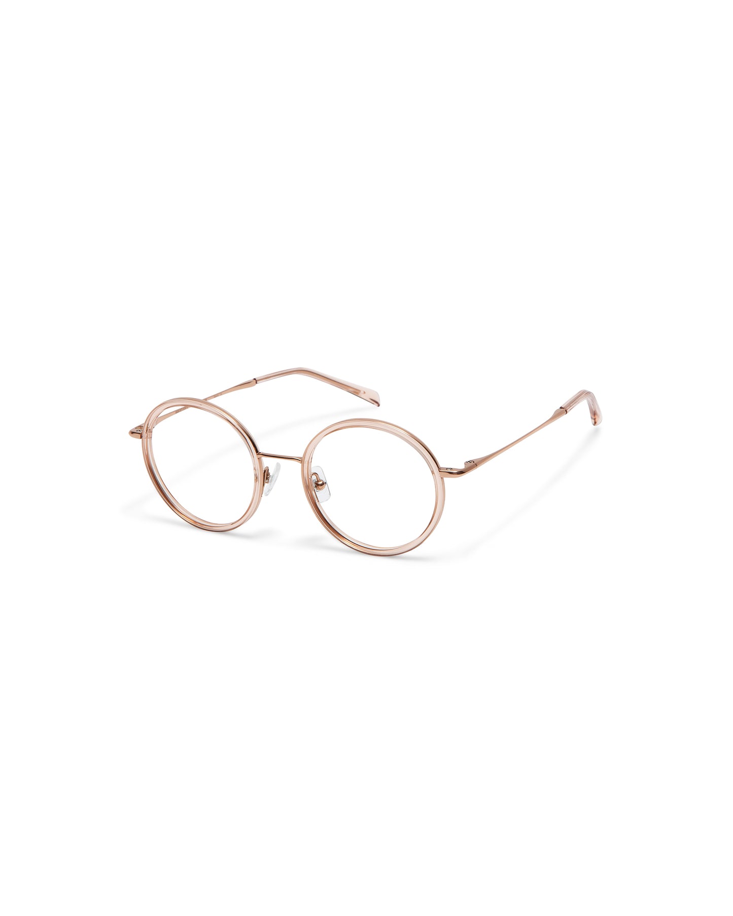 LUIGIA: Redondas Titanio-Acetato Rosa optical glasses by GIGI STUDIOS 3751