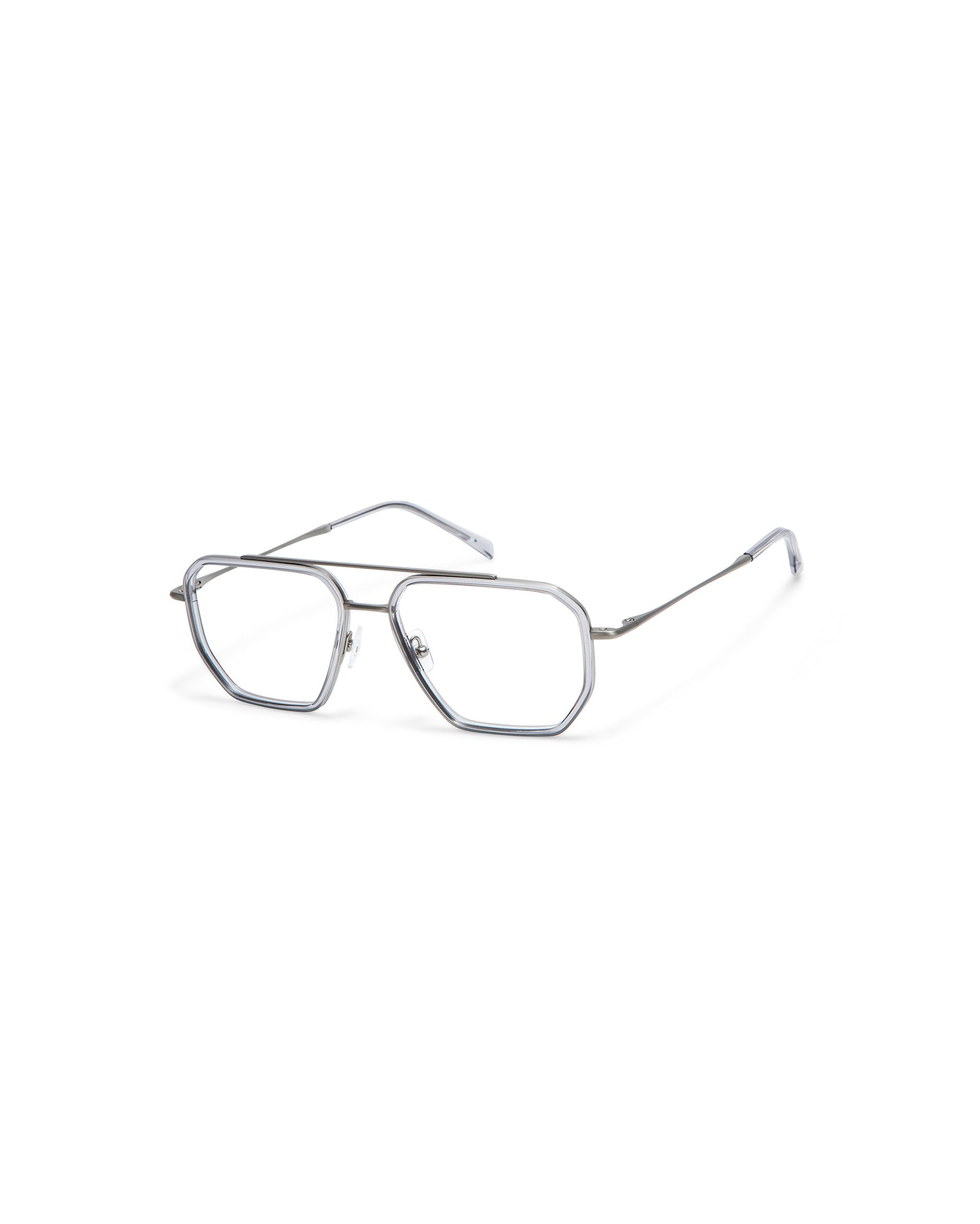 SARA: Aviador Titanio-Acetato Grigio optical glasses by GIGI STUDIOS 3761