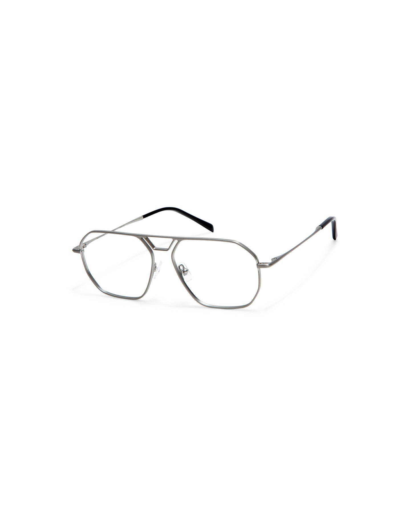 MORGAN: Aviador Titanio Dark Silver optical glasses by GIGI STUDIOS 3777