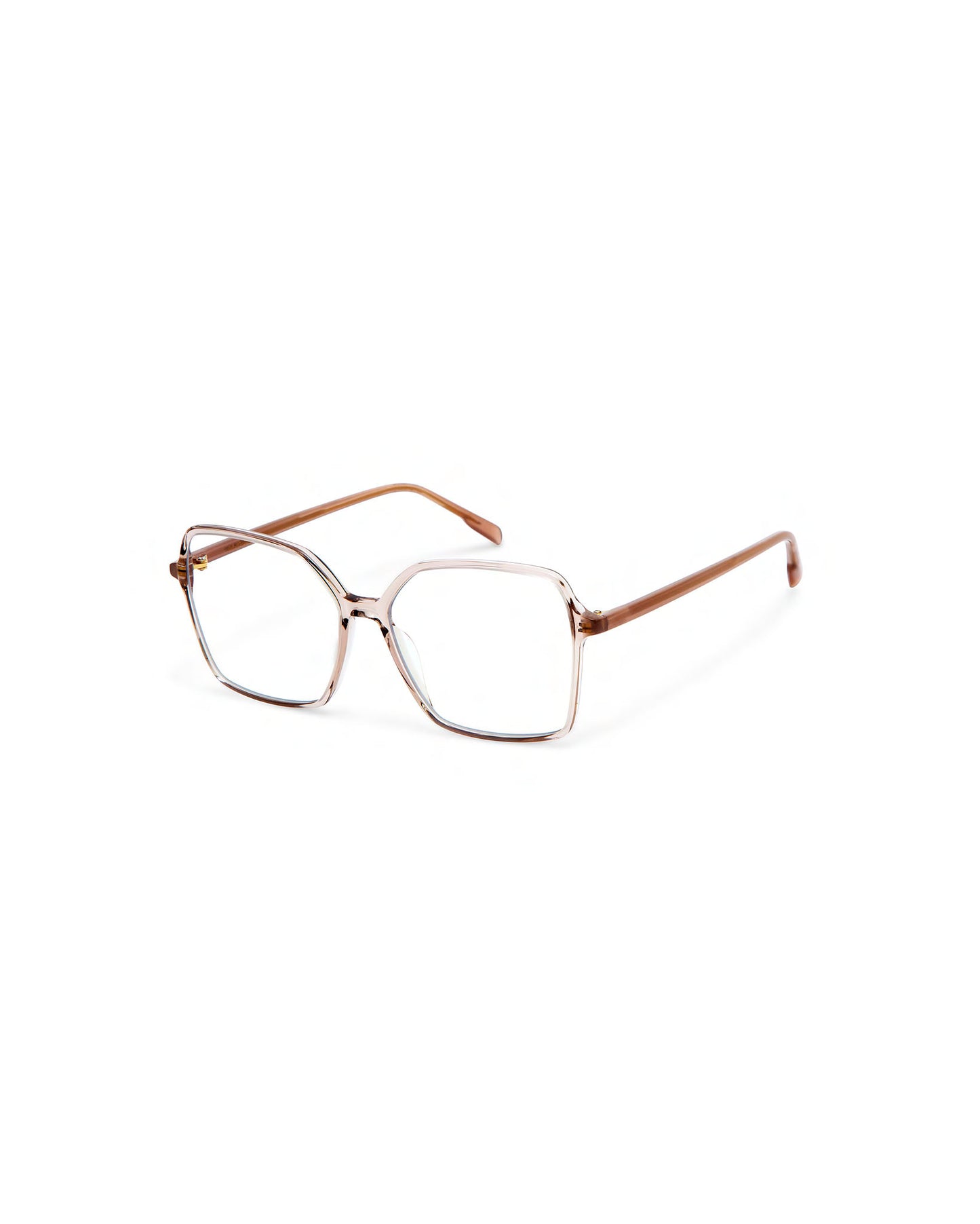 NATZA: Cuadrada Acetato Marrón optical glasses by GIGI STUDIOS 4094