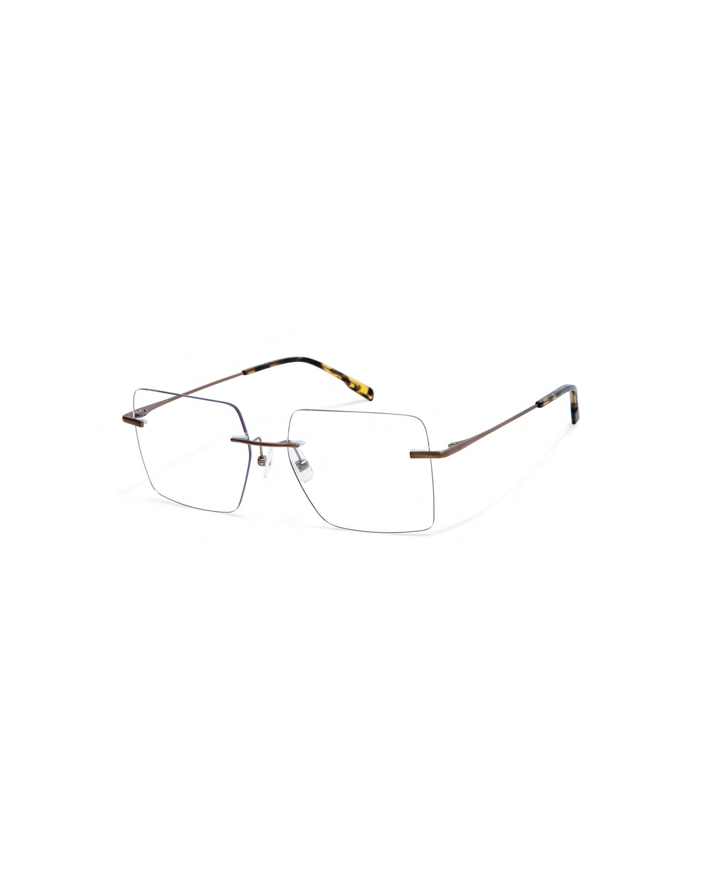 COTE: Rectangular Metal Marrón optical glasses by GIGI STUDIOS 4116