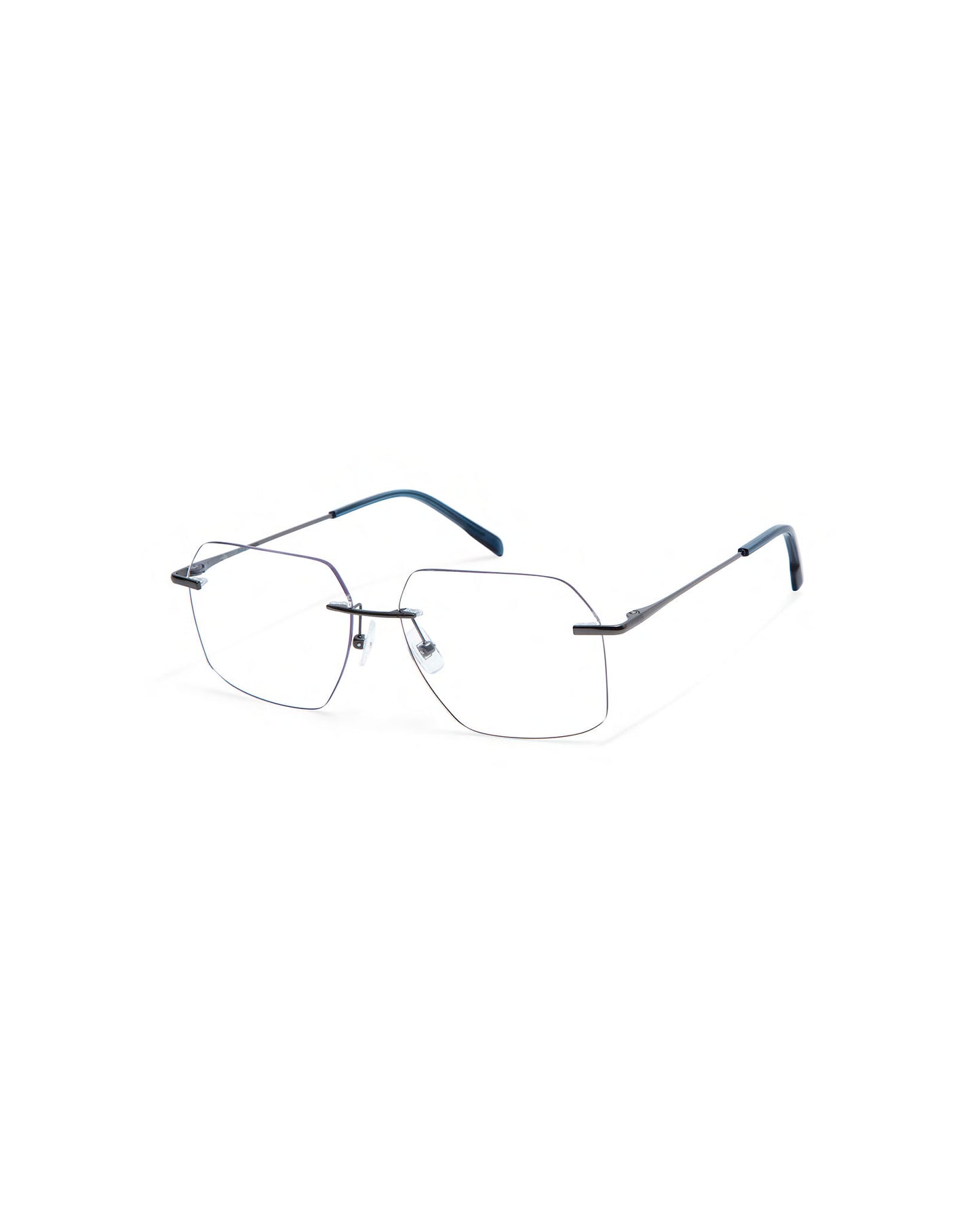 COTE: Rectangular Metal Dark Silver optical glasses by GIGI STUDIOS 4122