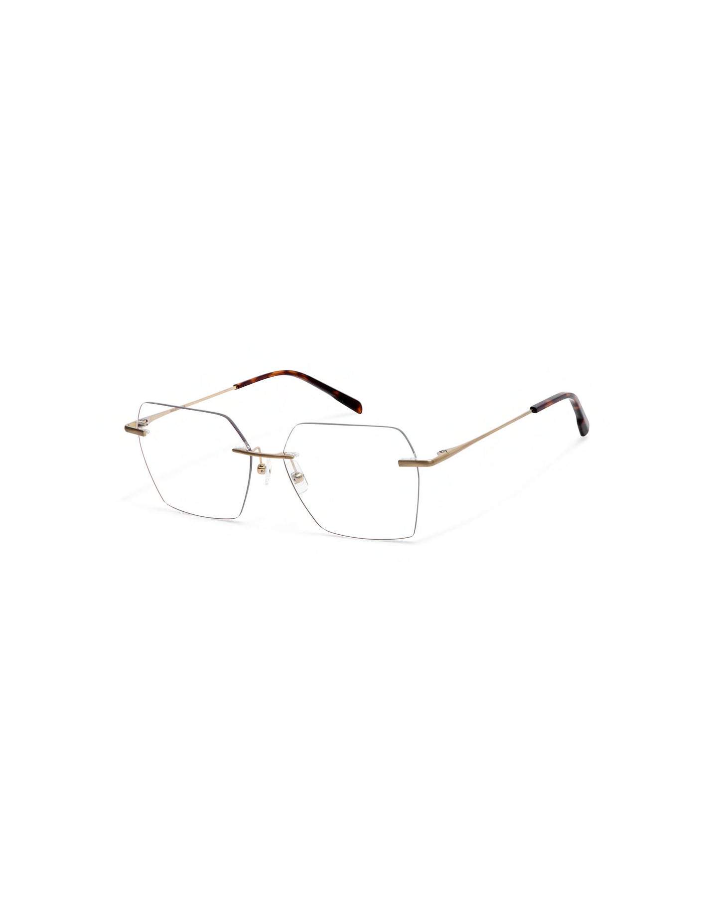 COTE: Rectangular Metal Doré optical glasses by GIGI STUDIOS 4124
