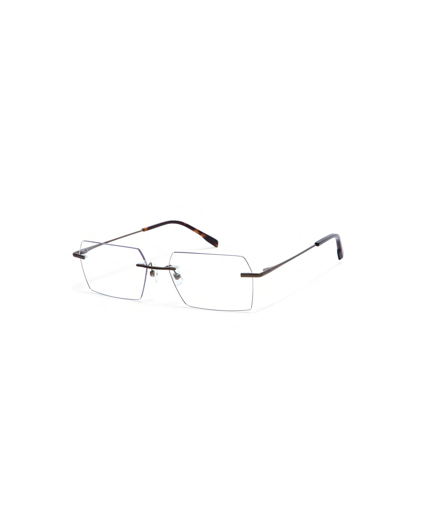 COTE: Rectangular Metal Verde optical glasses by GIGI STUDIOS 4128