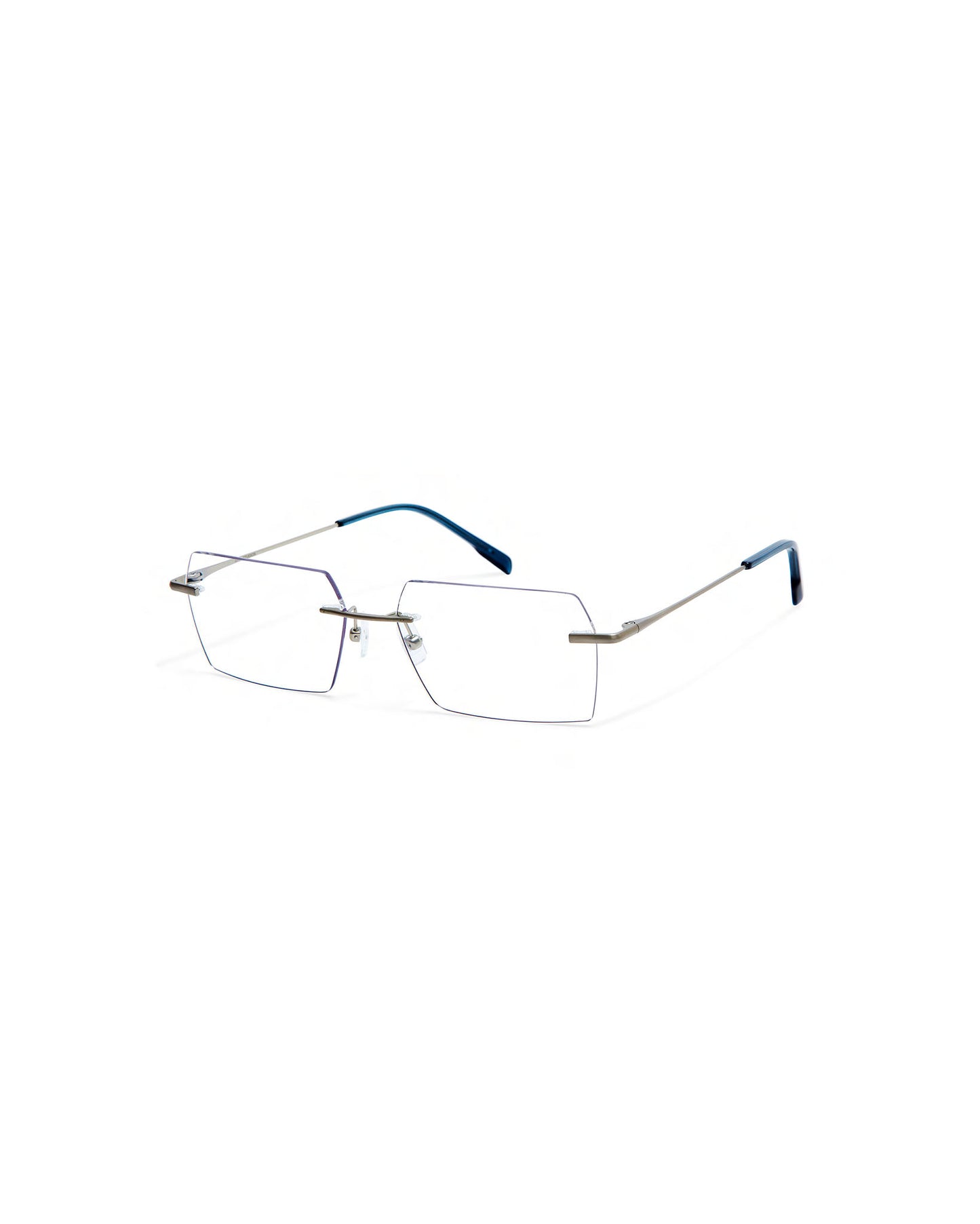 COTE: Rectangular Metal Dark Silver optical glasses by GIGI STUDIOS 4135