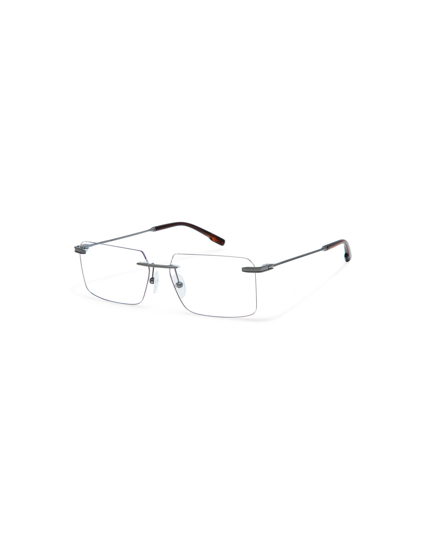 CRONOS: Rectangular Titanio Dark Silver optical glasses by ATLANT 6518