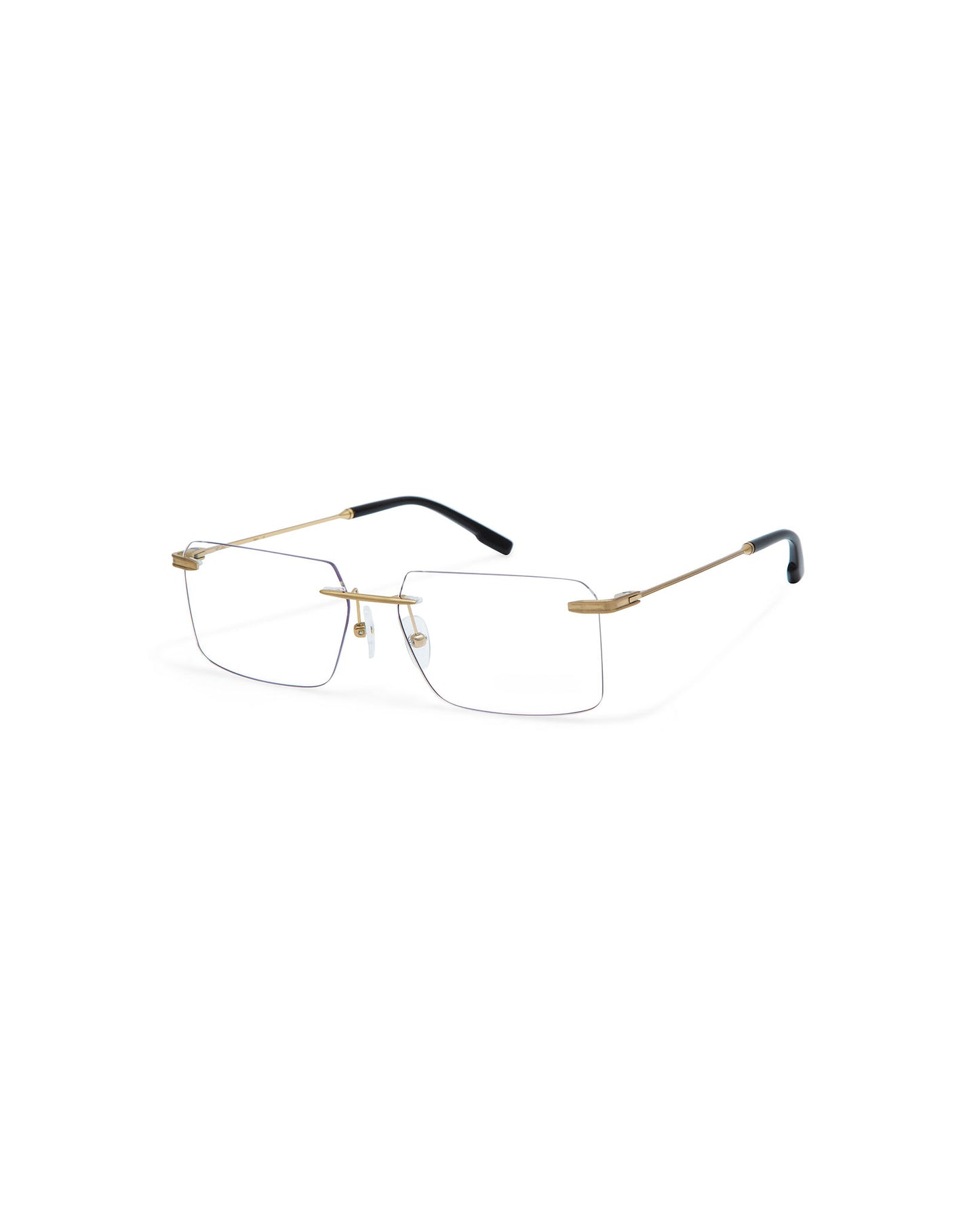 CRONOS: Rectangular Titanio Doré optical glasses by ATLANT 6520