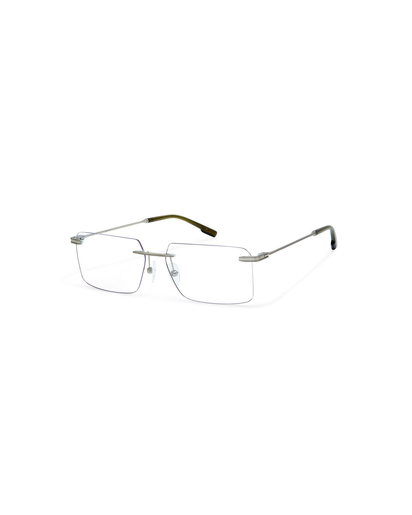 CRONOS: Rectangular Titanio Dark Silver optical glasses by ATLANT 6521