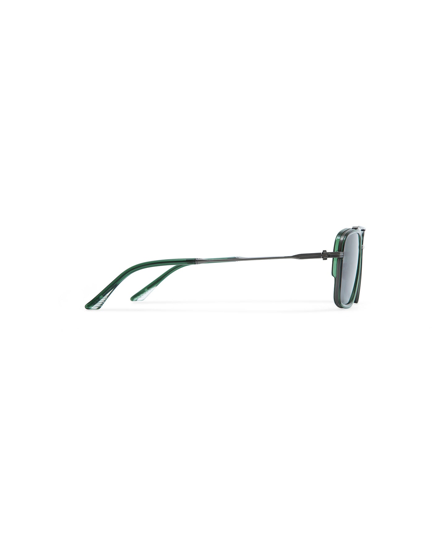LIVINGSTONE: Cuadrada Titanio-Acetato Verde sunglasses by ATLANT 6675