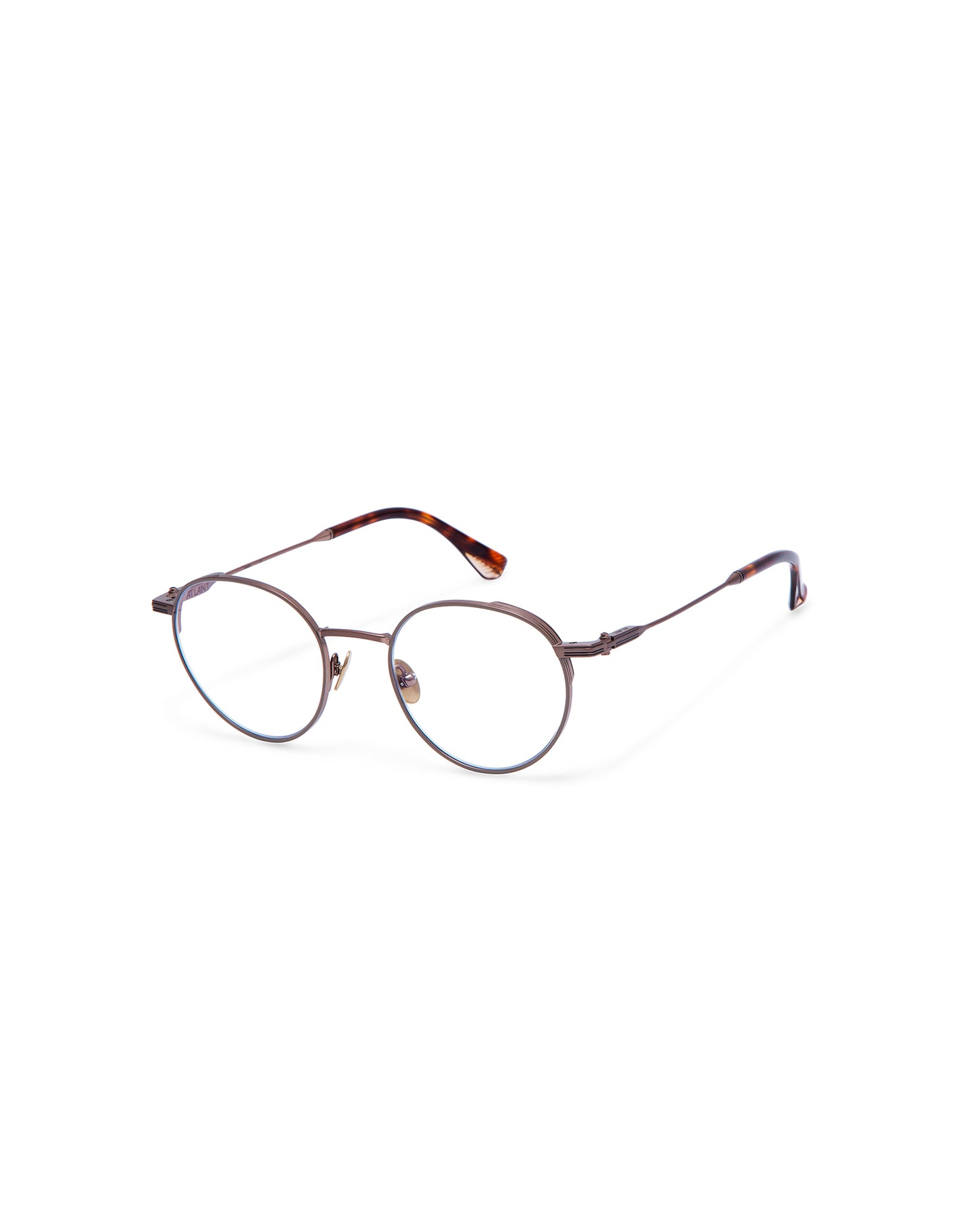 FITZROY: Redondas Titanio Marrón optical glasses by ATLANT 6736