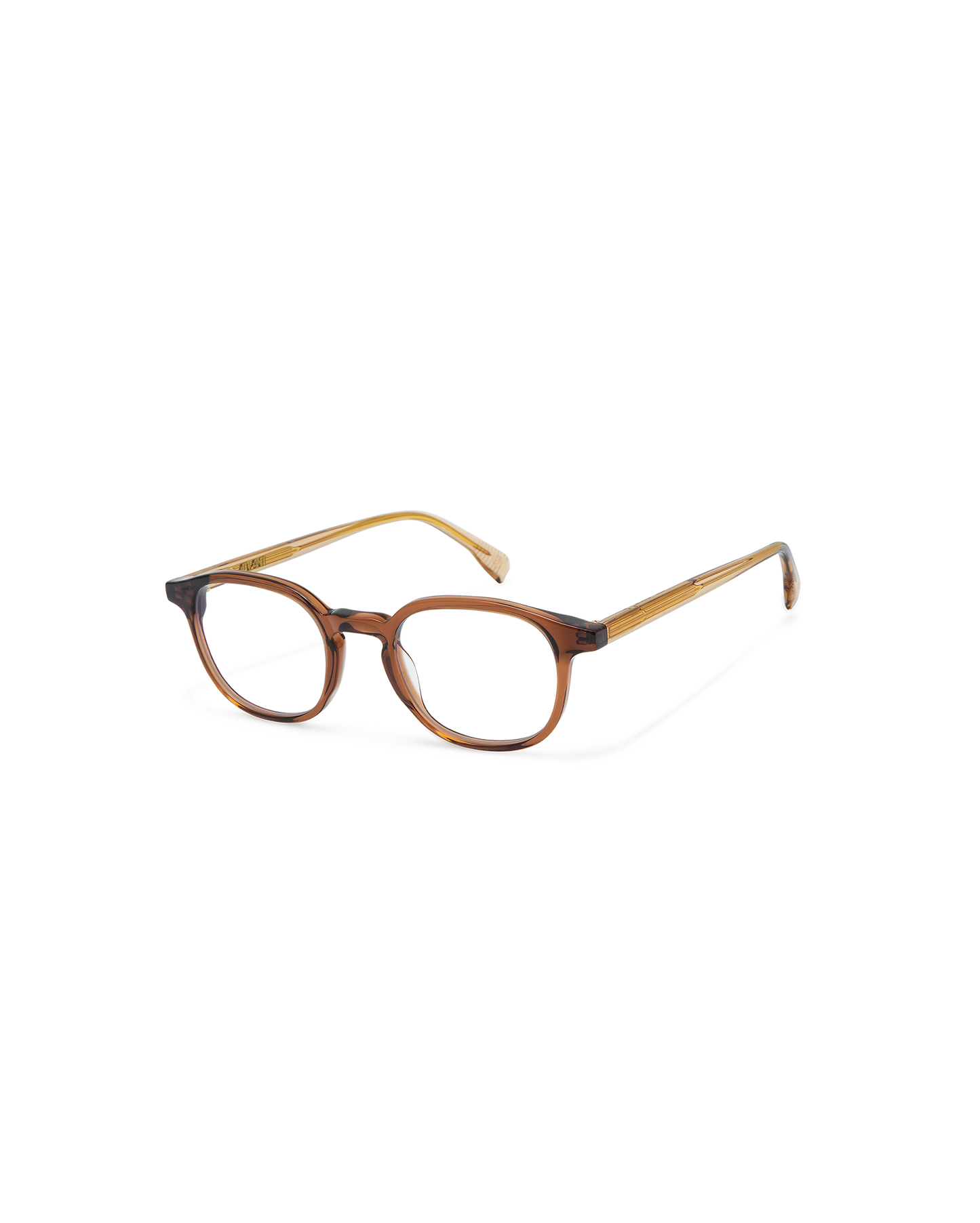 KAHN: Redondas Acetato Marrón optical glasses by ATLANT 11235