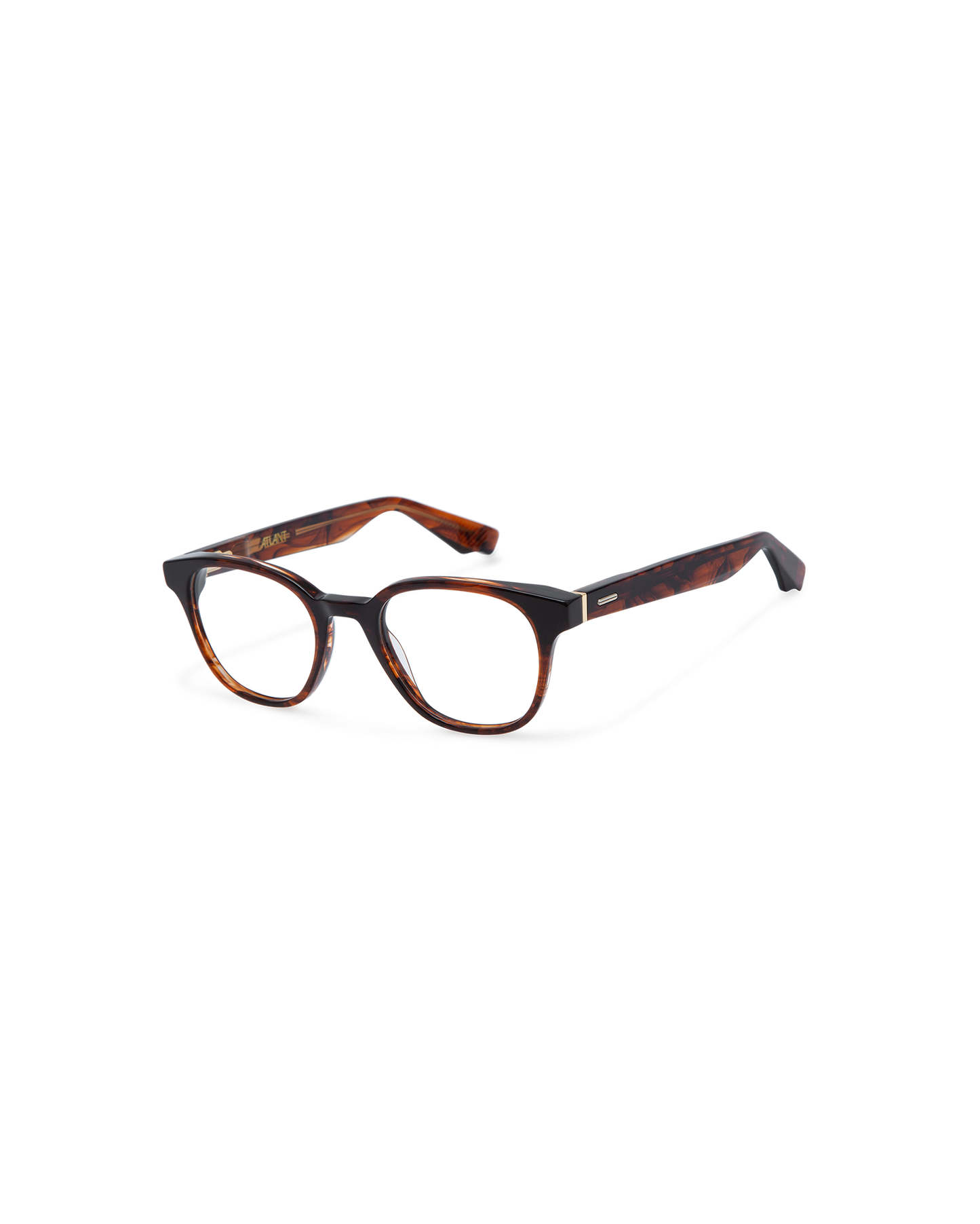 BREUER: Redondas Acetato Havana optical glasses by ATLANT 12333