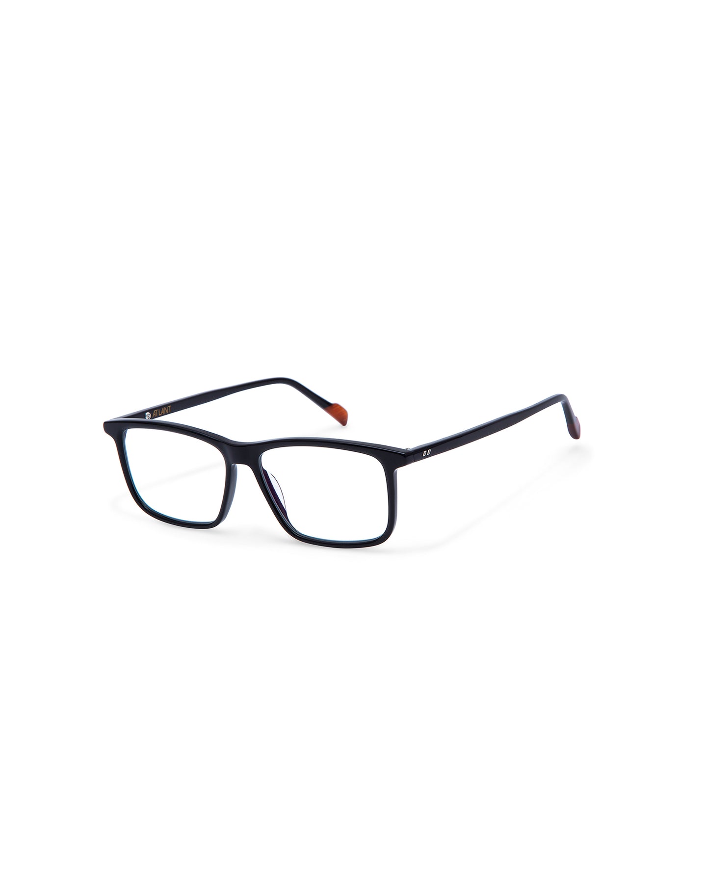 MARSEILLE: Rectangular Acetato Noir optical glasses by ATLANT 6968