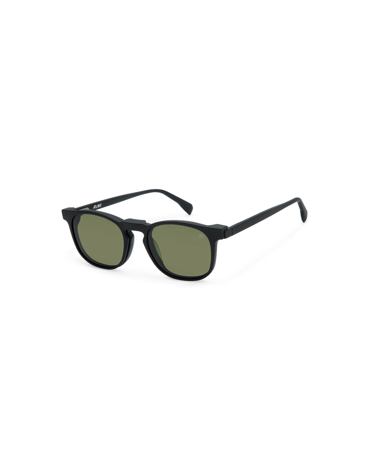 MYKONOS CLIP-ON: Redondas Acetato Noir sunglasses by ATLANT 14418
