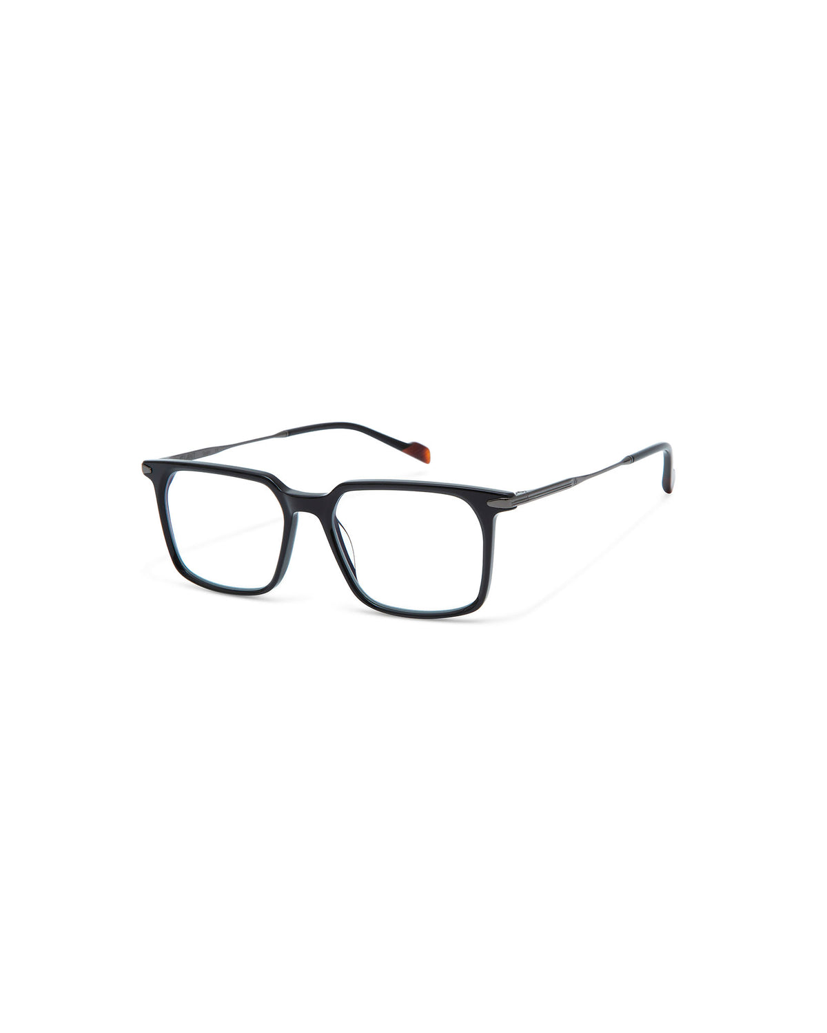 ROTTERDAM: Rectangular Acetato-Metal Noir optical glasses by ATLANT 7038