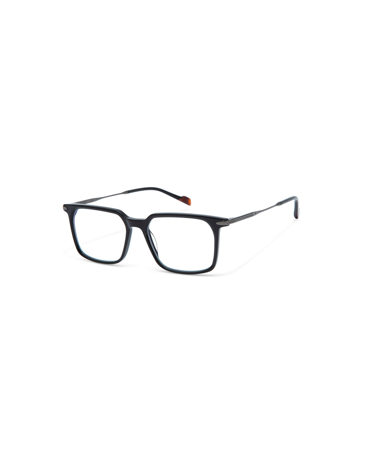 ROTTERDAM: Rectangular Acetato-Metal Noir optical glasses by ATLANT 7038