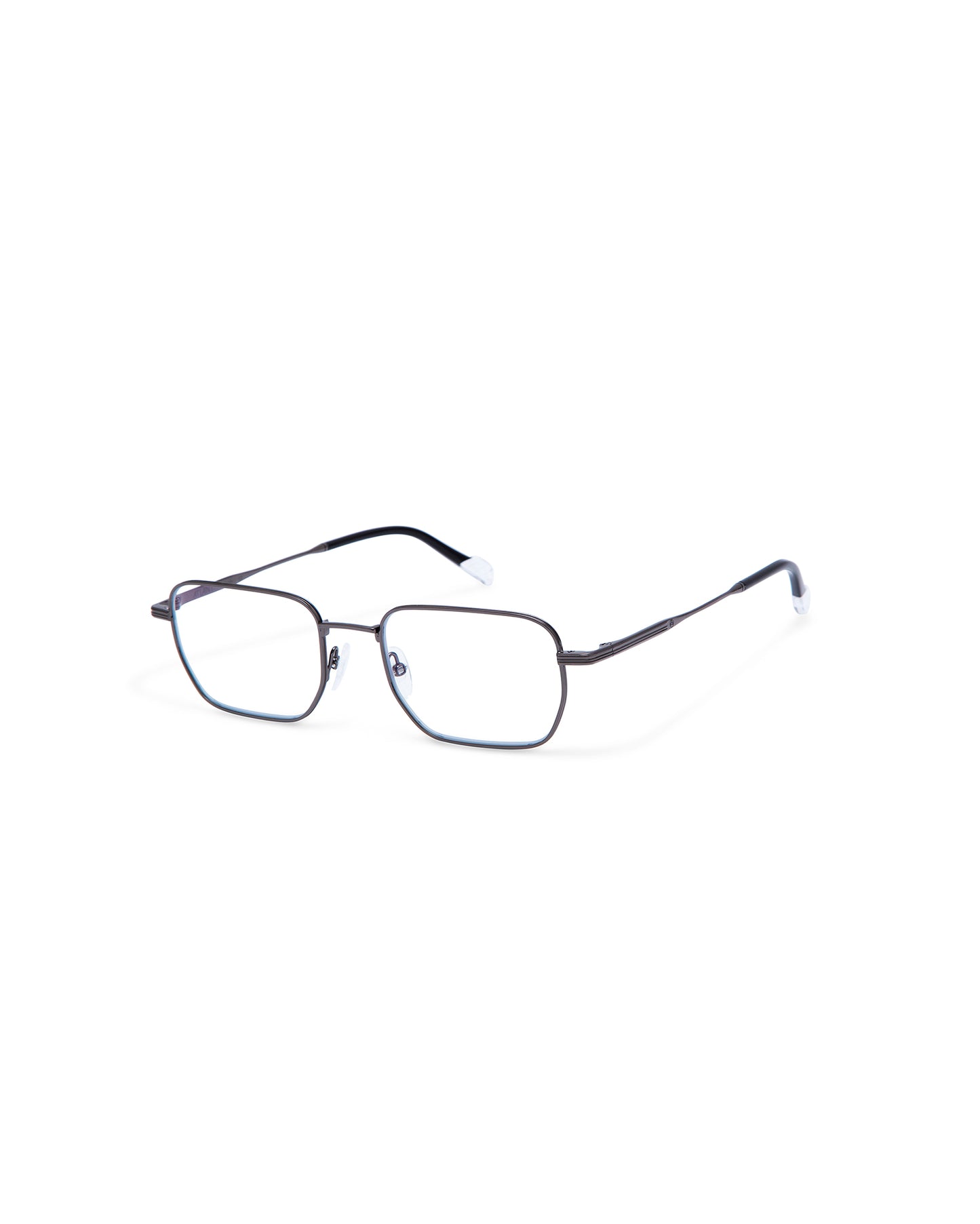 TOULON: Rectangular Metal Dark Silver optical glasses by ATLANT 188