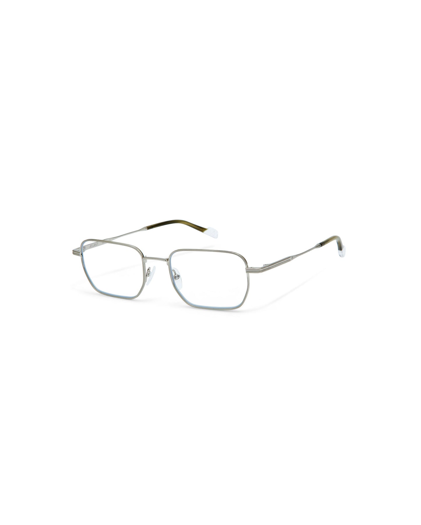 TOULON: Rectangular Metal Dark Silver optical glasses by ATLANT 7074