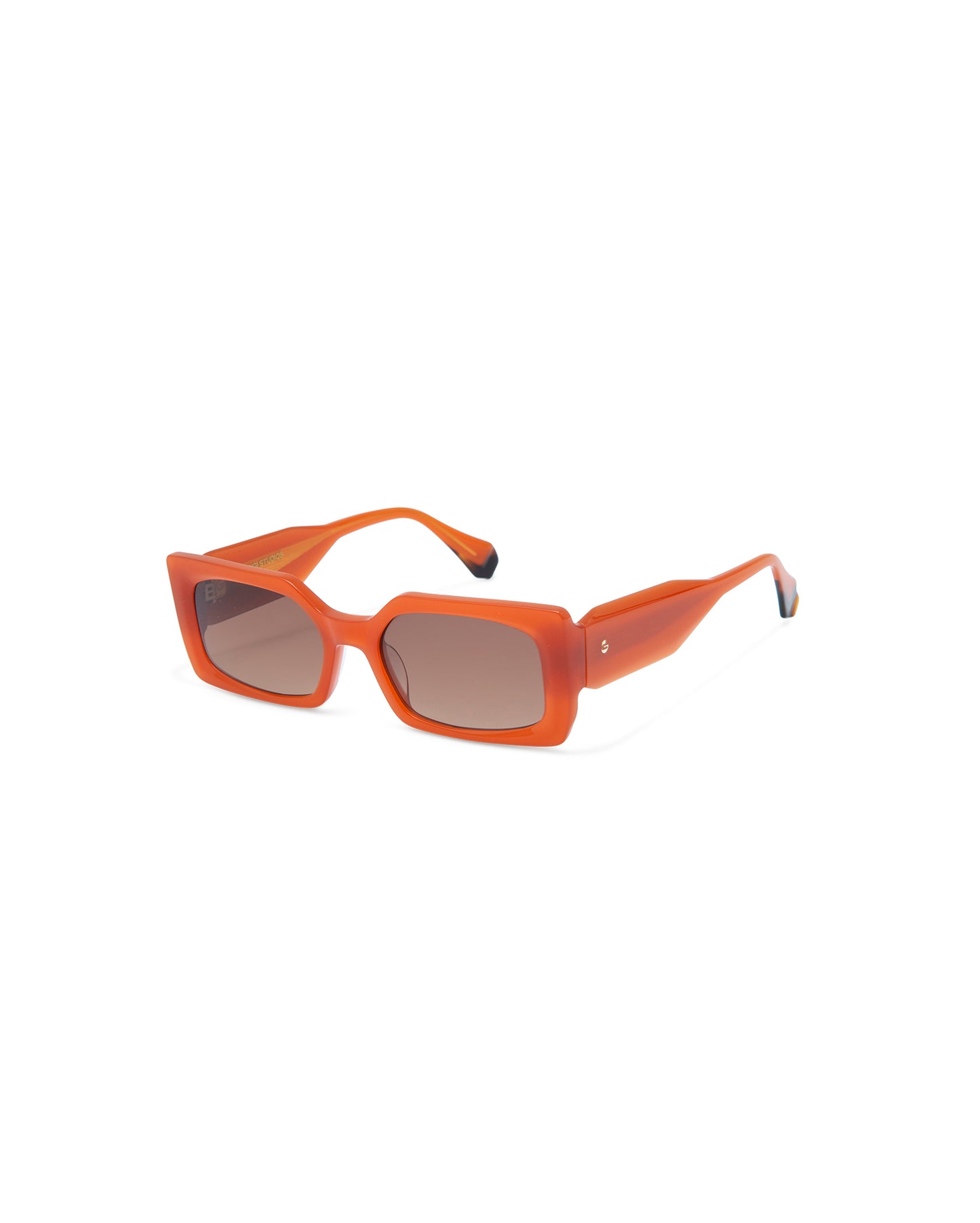VELA: Rectangular Acetato Orange sunglasses by GIGI STUDIOS 4290