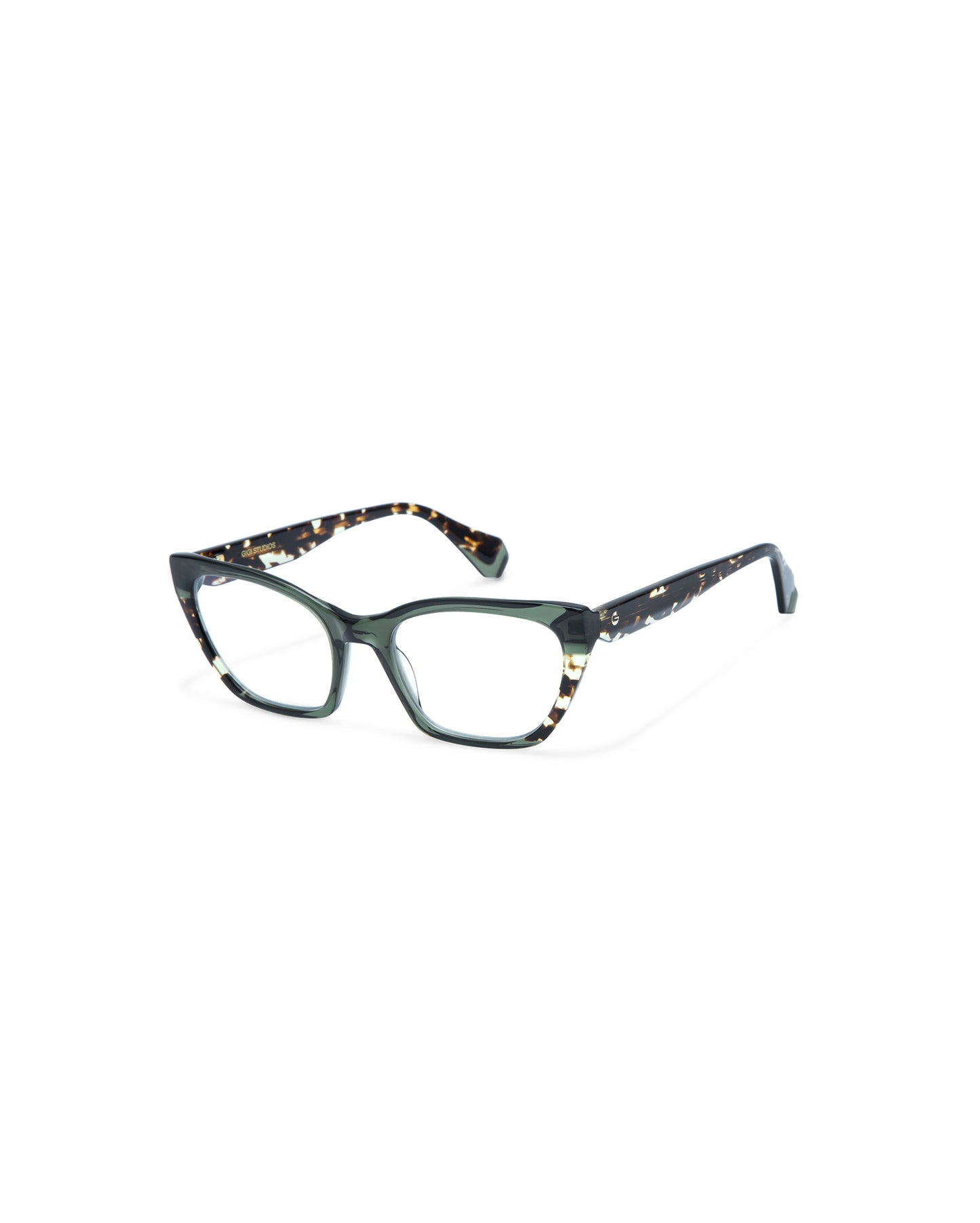 ZARA: Cat Eye Acetato Verde optical glasses by GIGI STUDIOS 4160