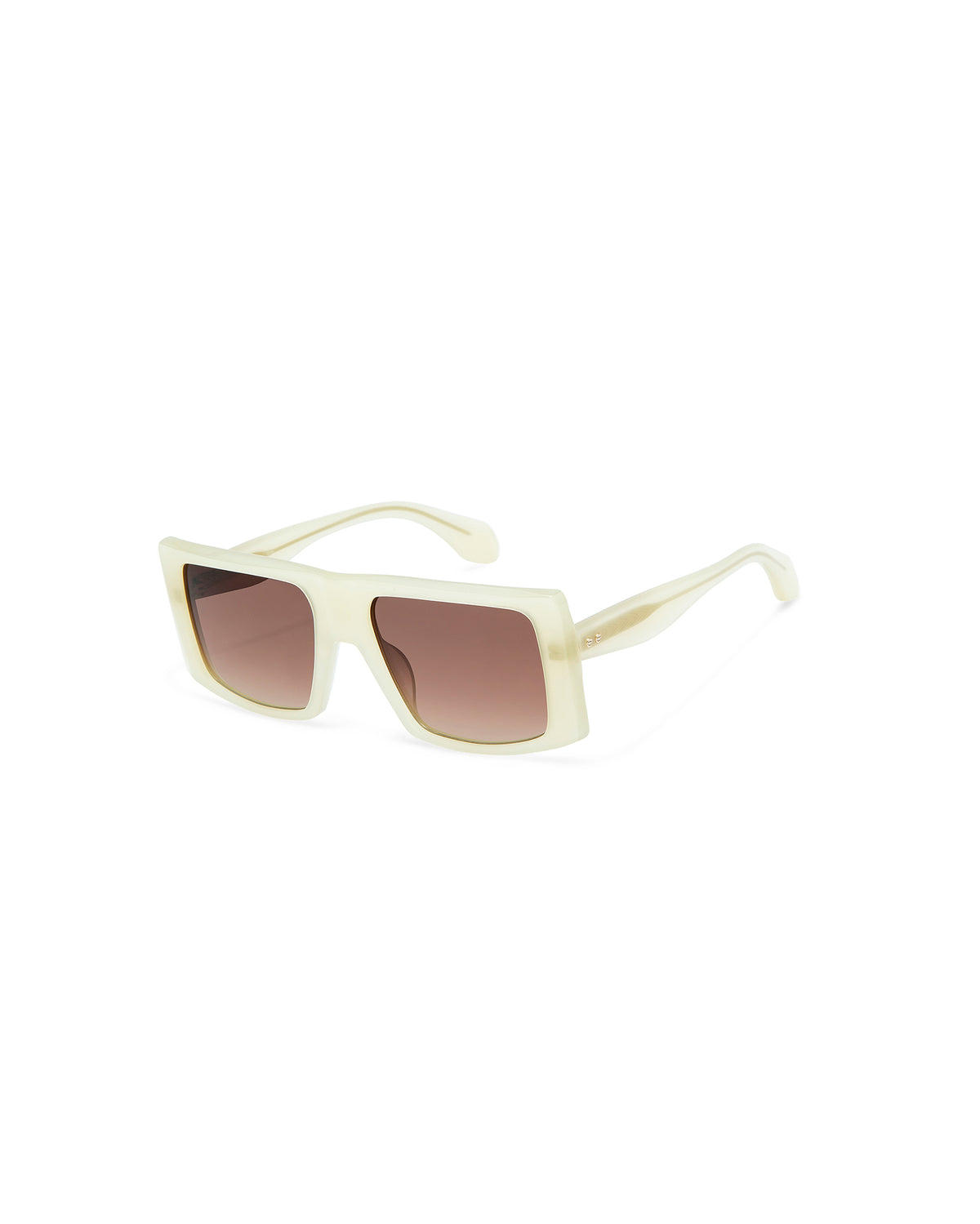 THRIVE 016: Cuadrada Acetato Blanco sunglasses by GIGI STUDIOS 7322