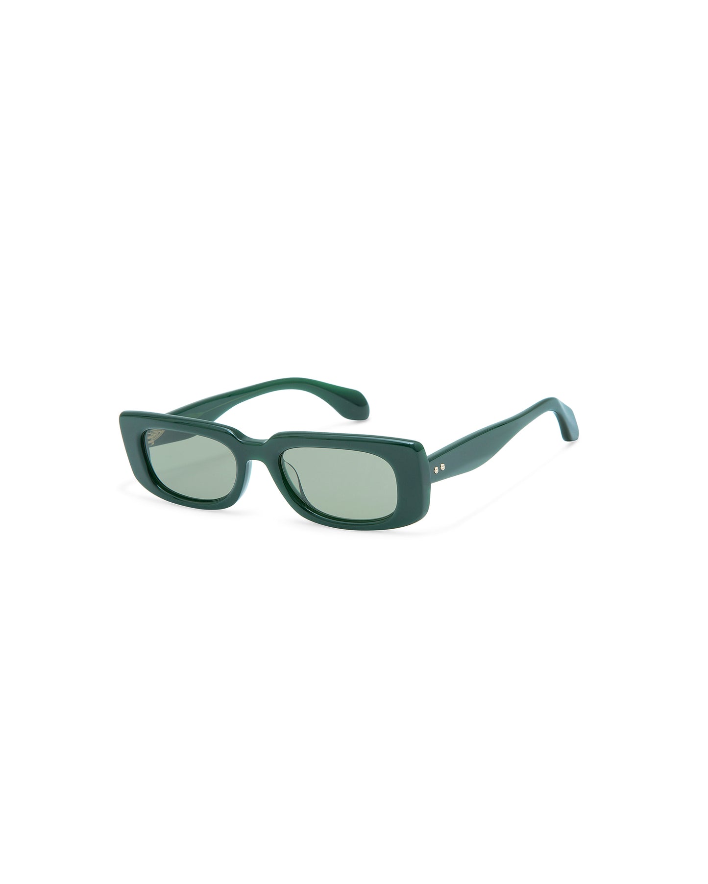 THRIVE 017: Rectangular Acetato Verde sunglasses by GIGI STUDIOS 7330