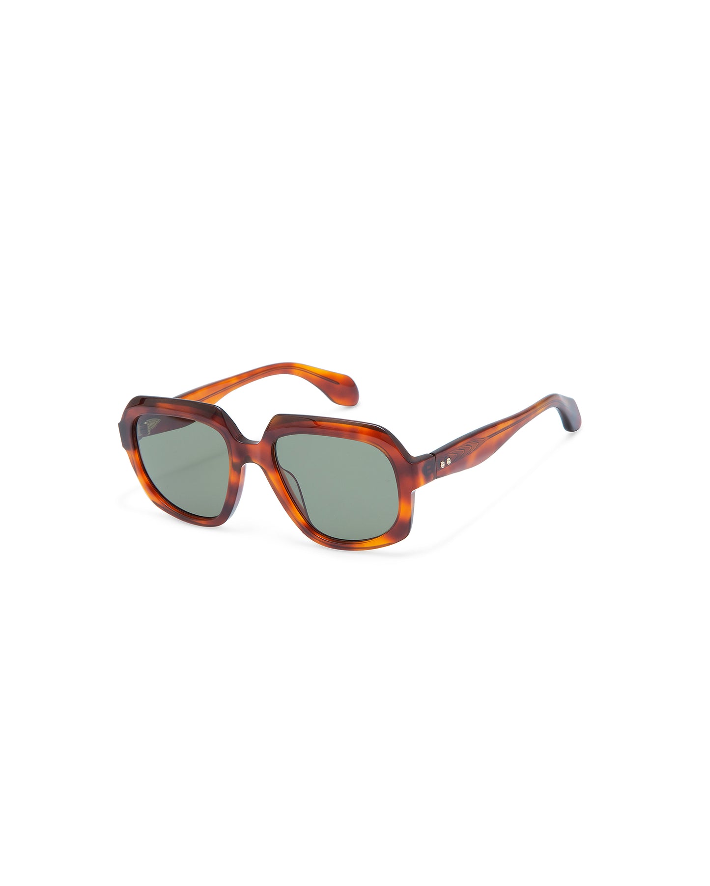 THRIVE 021: Geométricas Acetato Havana sunglasses by GIGI STUDIOS 7360