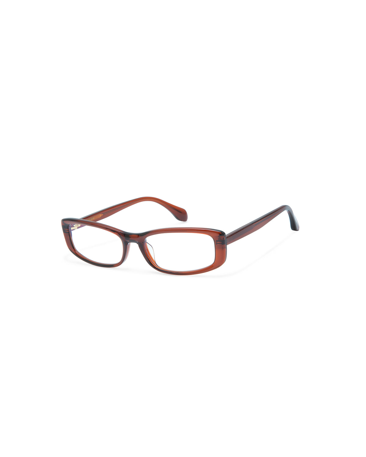 THRIVE 002: Rectangular Acetato Marrón optical glasses by GIGI STUDIOS 7400