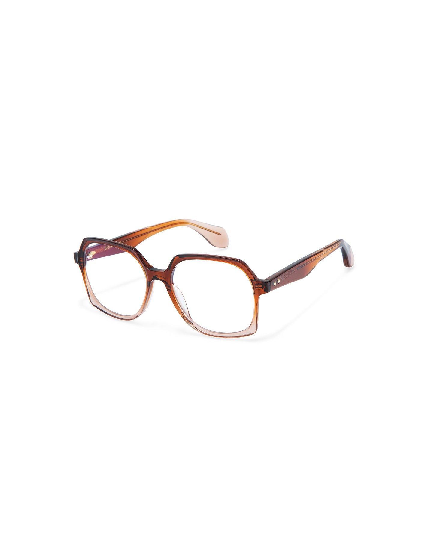 REVIVRE 41: Geométricas Acetato Marrón optical glasses by GIGI STUDIOS 7904