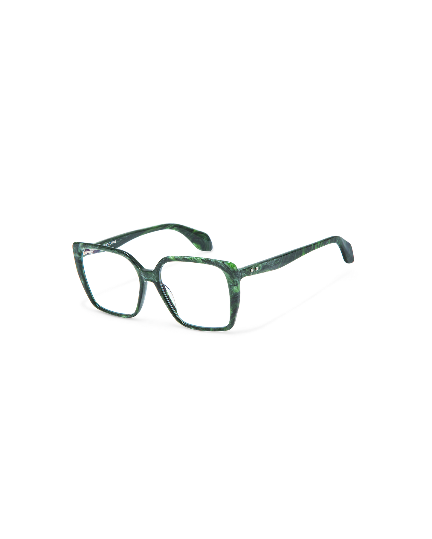 MOSS: Cat Eye Acetato Verde optical glasses by GIGI STUDIOS 9898