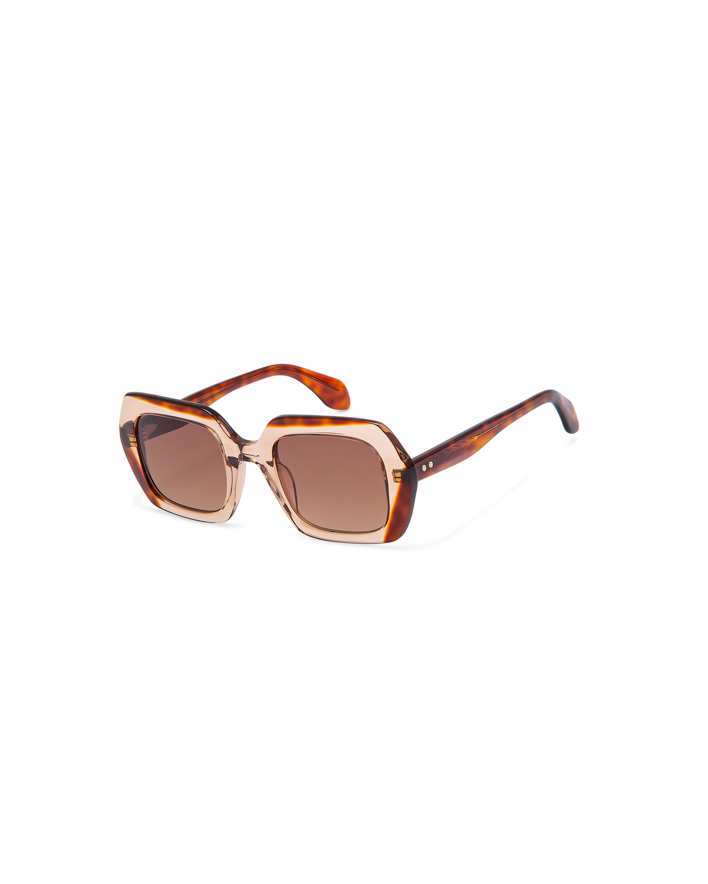 CEDAR: Geométricas Acetato Marrón sunglasses by GIGI STUDIOS 9917