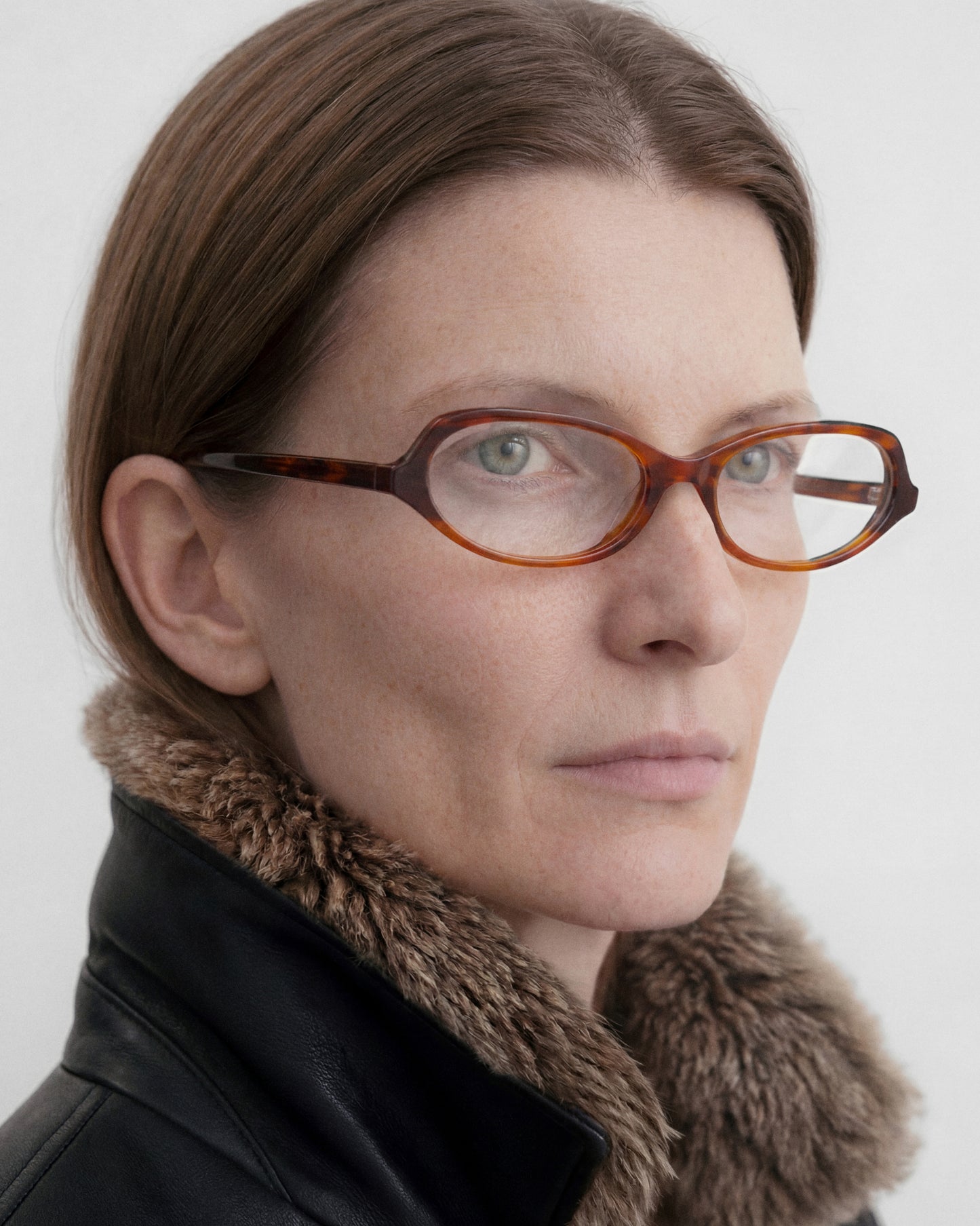 VIREN: Tiny Acetato Havana optical glasses by GIGI STUDIOS 14202