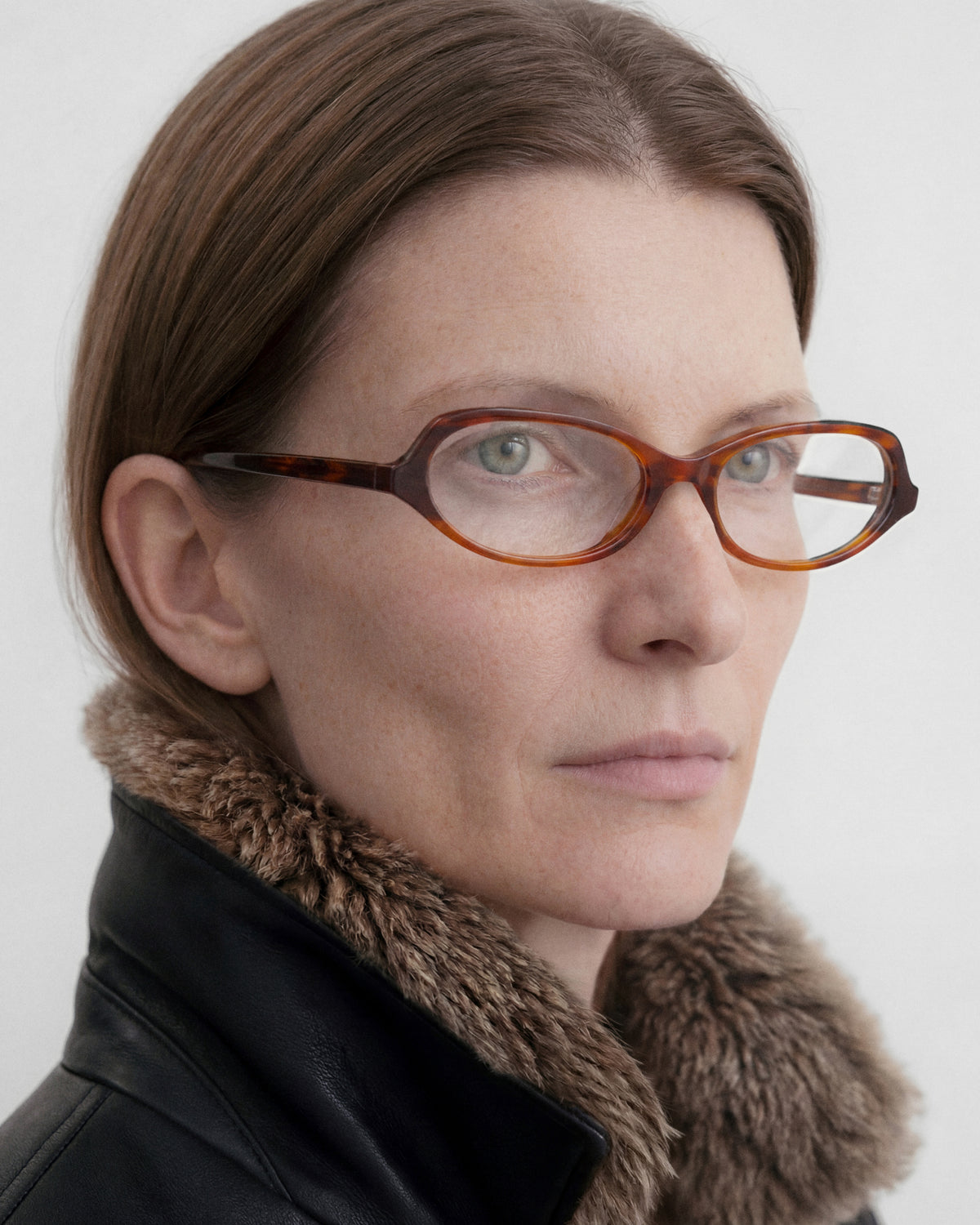 VIREN: Tiny Acetato Havana optical glasses by GIGI STUDIOS 14202