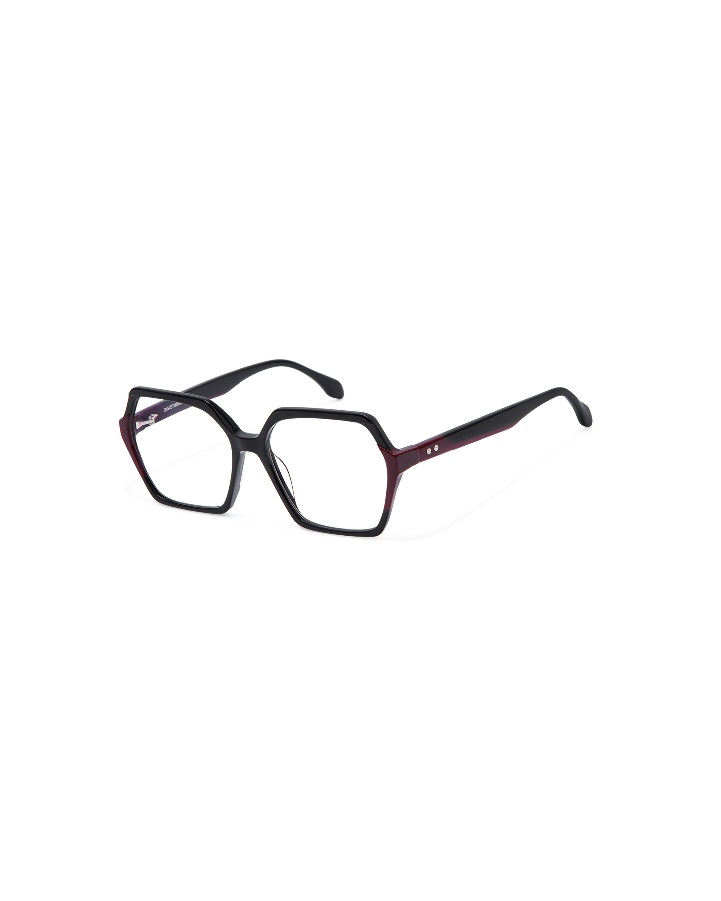 NADIRA: Geométricas Acetato Noir optical glasses by GIGI STUDIOS 13555