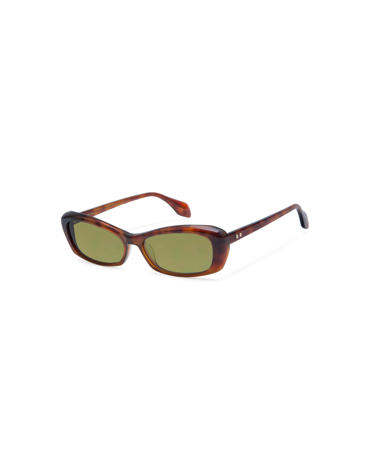 YURENA: Tiny Acetato Havana sunglasses by GIGI STUDIOS 14531