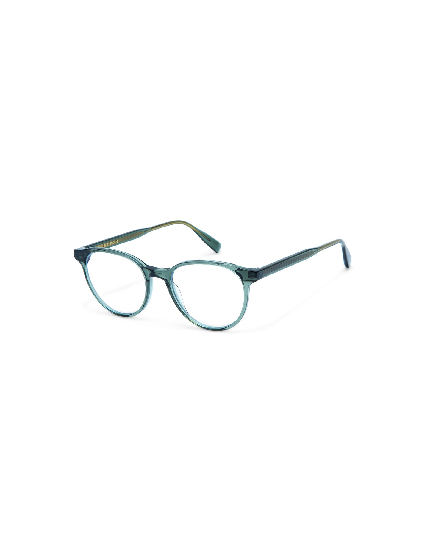 MIREILLE: Redondas Acetato Verde optical glasses by GIGI STUDIOS 4342