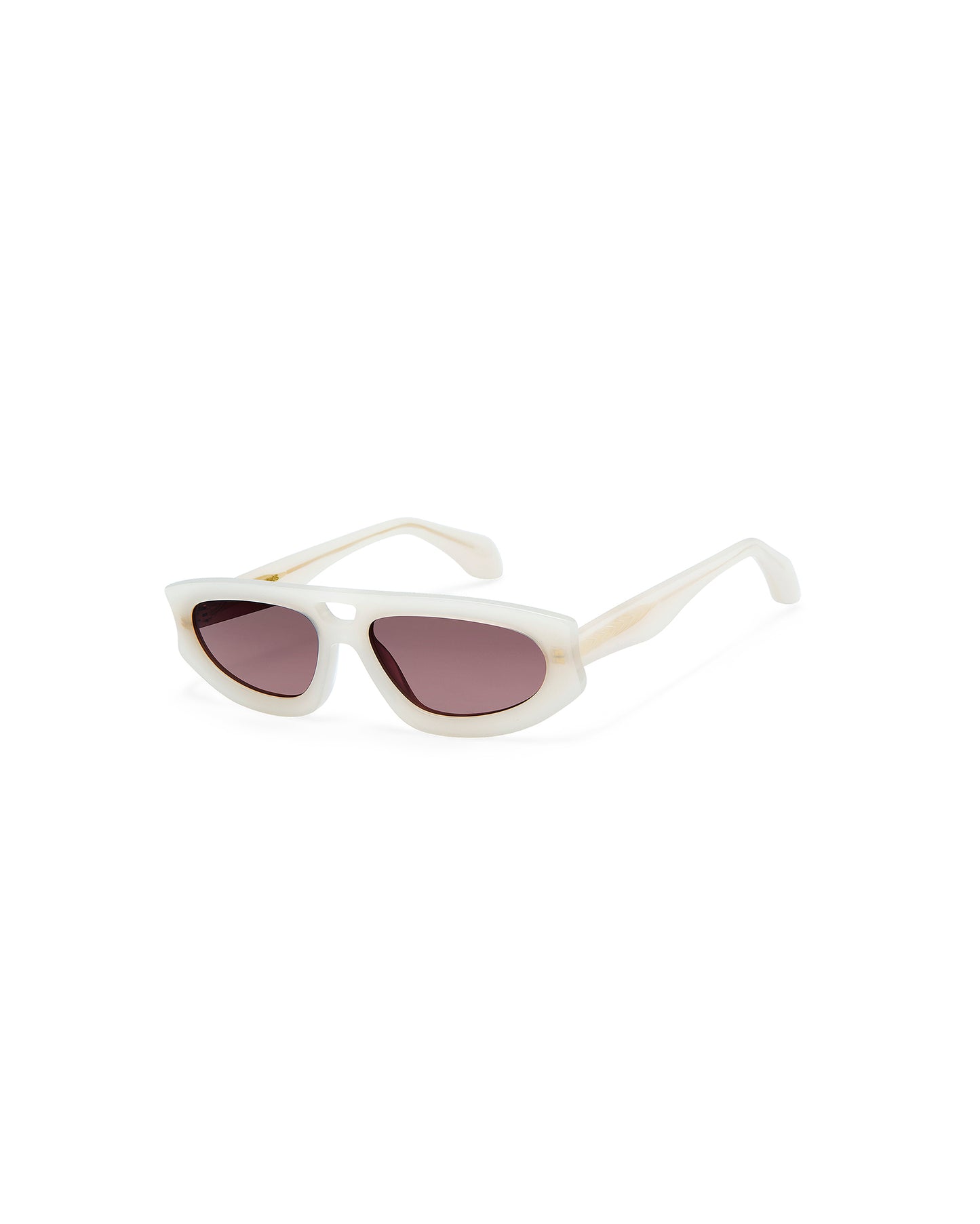 ABYSS: Ovaladas Acetato Blanco sunglasses by GIGI STUDIOS 8123