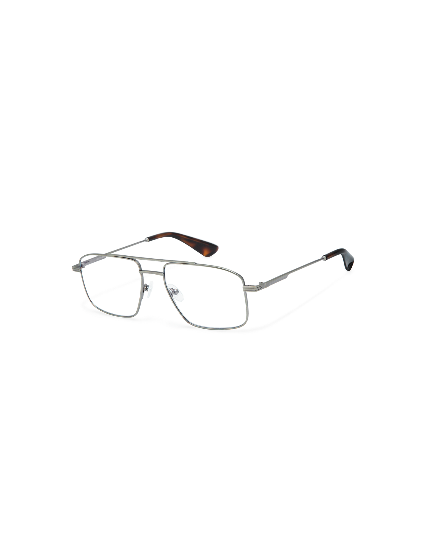 ELDRIC: Aviador Metal Dark Silver optical glasses by GIGI STUDIOS 10780