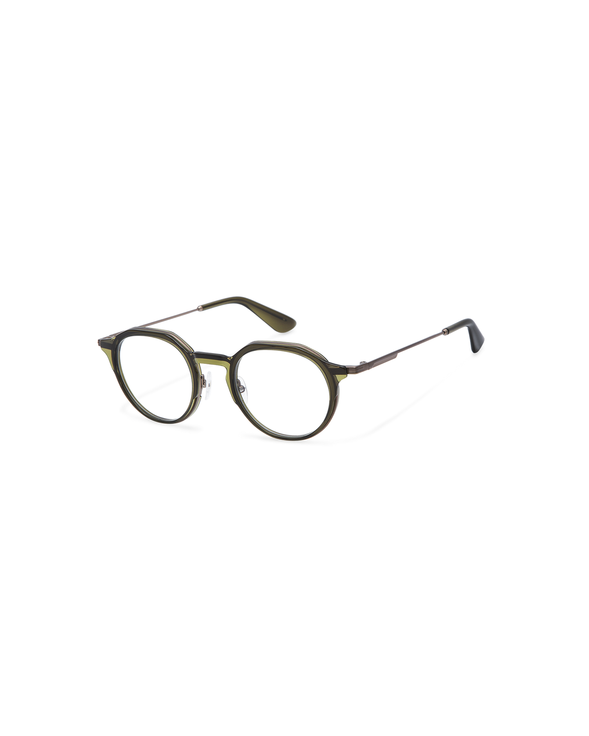 RILKE: Redondas Acetato-Metal Verde optical glasses by GIGI STUDIOS 13720