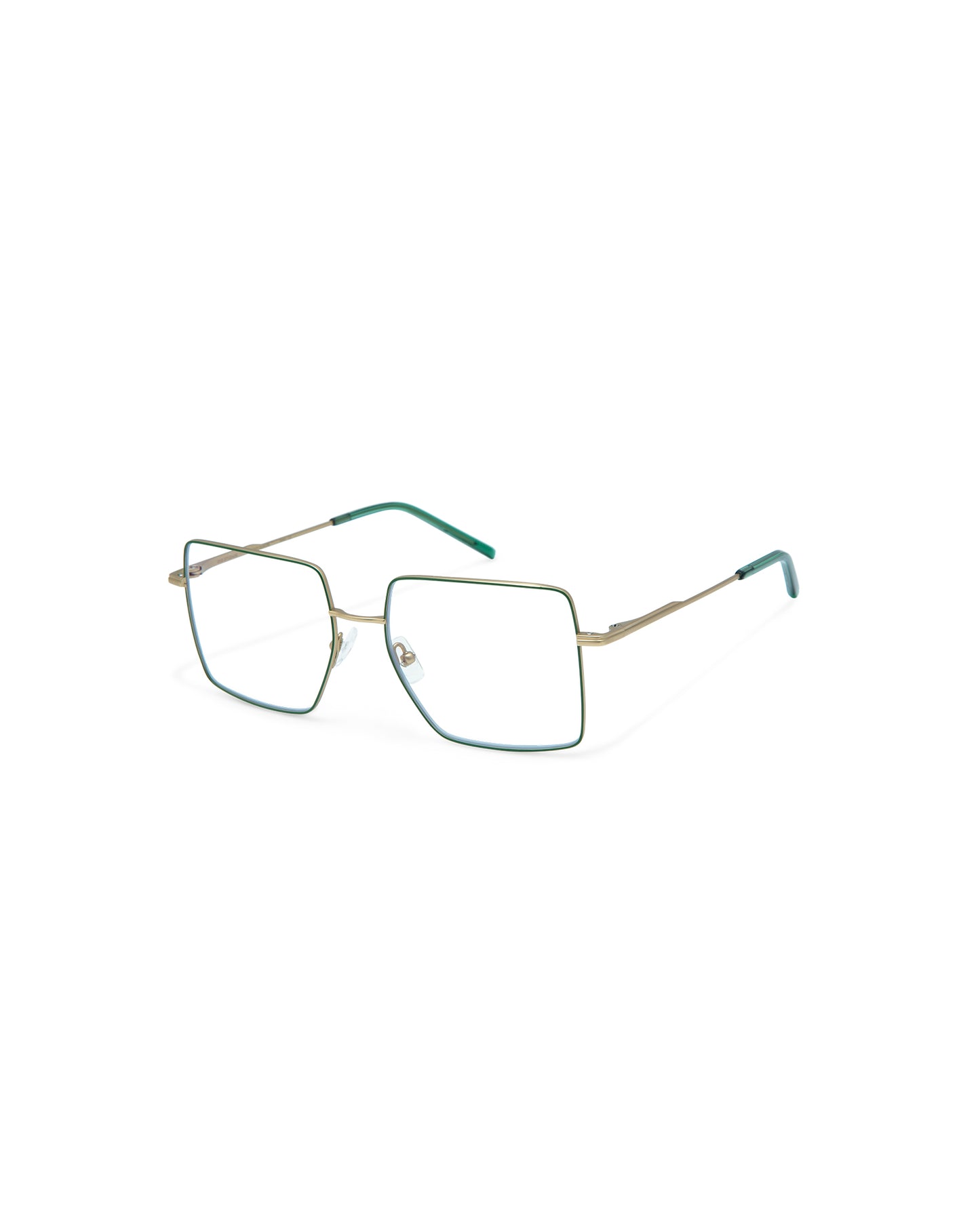 MARIGOLD: Cuadrada Titanio Verde optical glasses by GIGI STUDIOS 4208