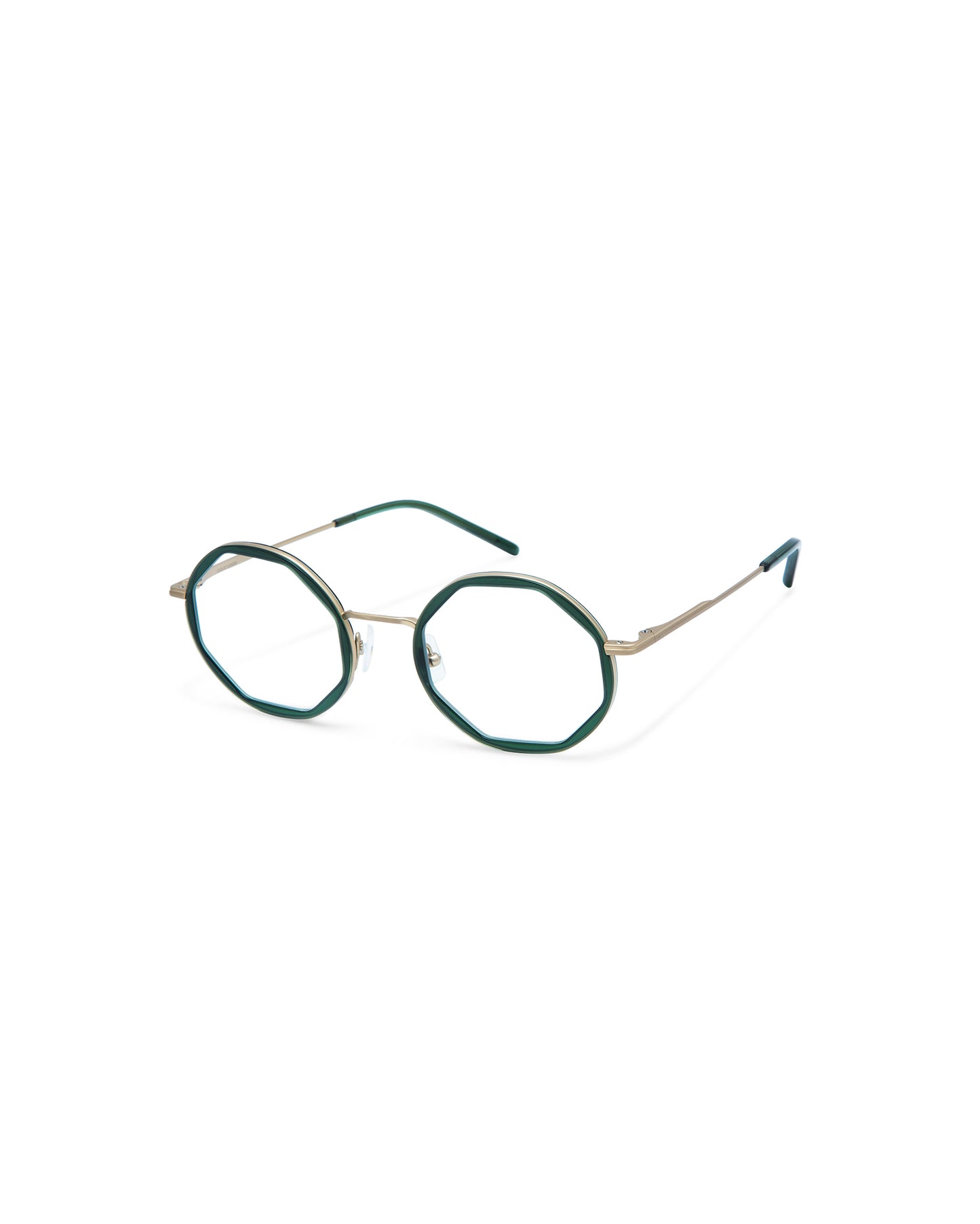 THAMES: Geométricas Titanio-Acetato Verde optical glasses by GIGI STUDIOS 4224
