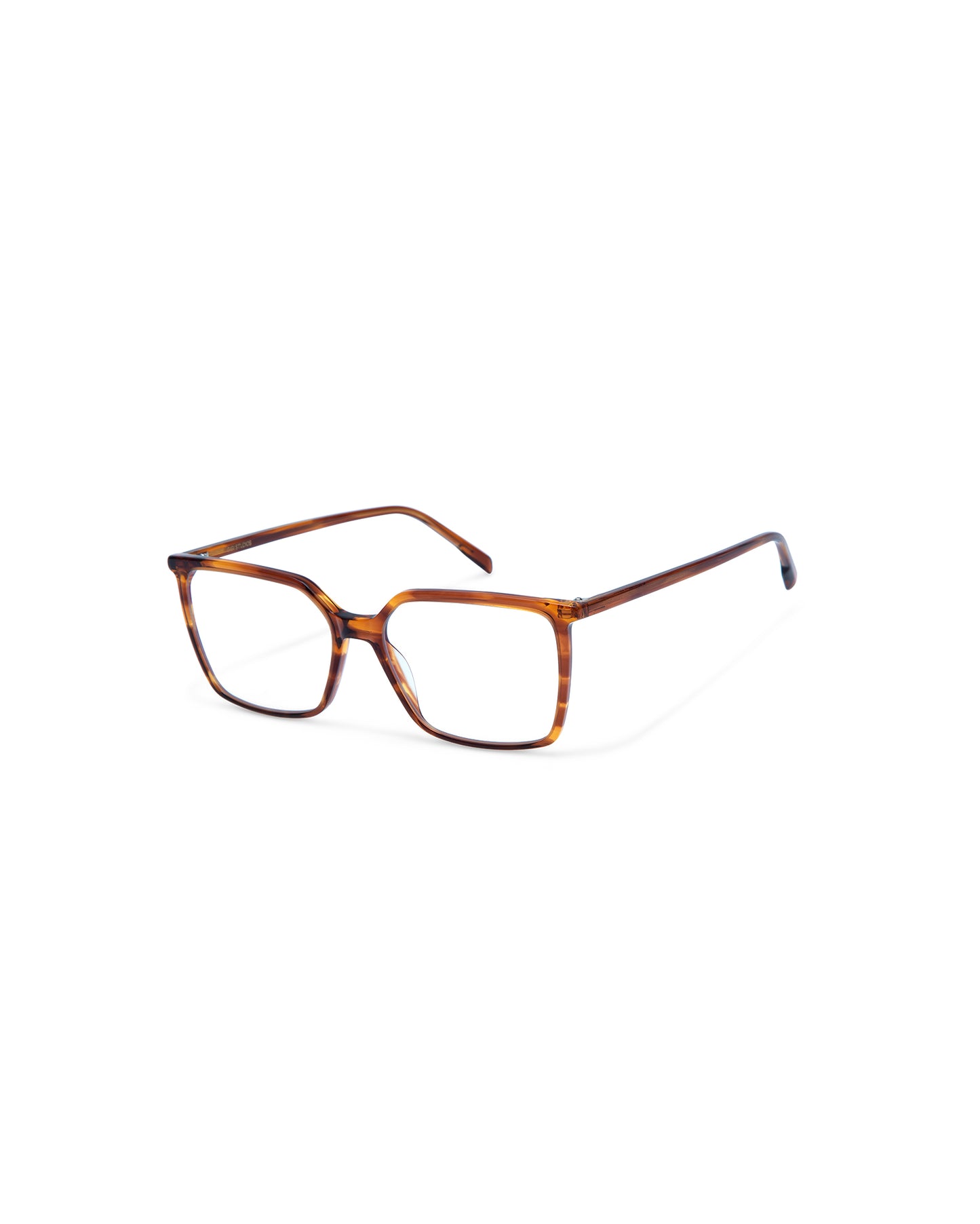 ROWENA: Cuadrada Acetato Havana optical glasses by GIGI STUDIOS 3836