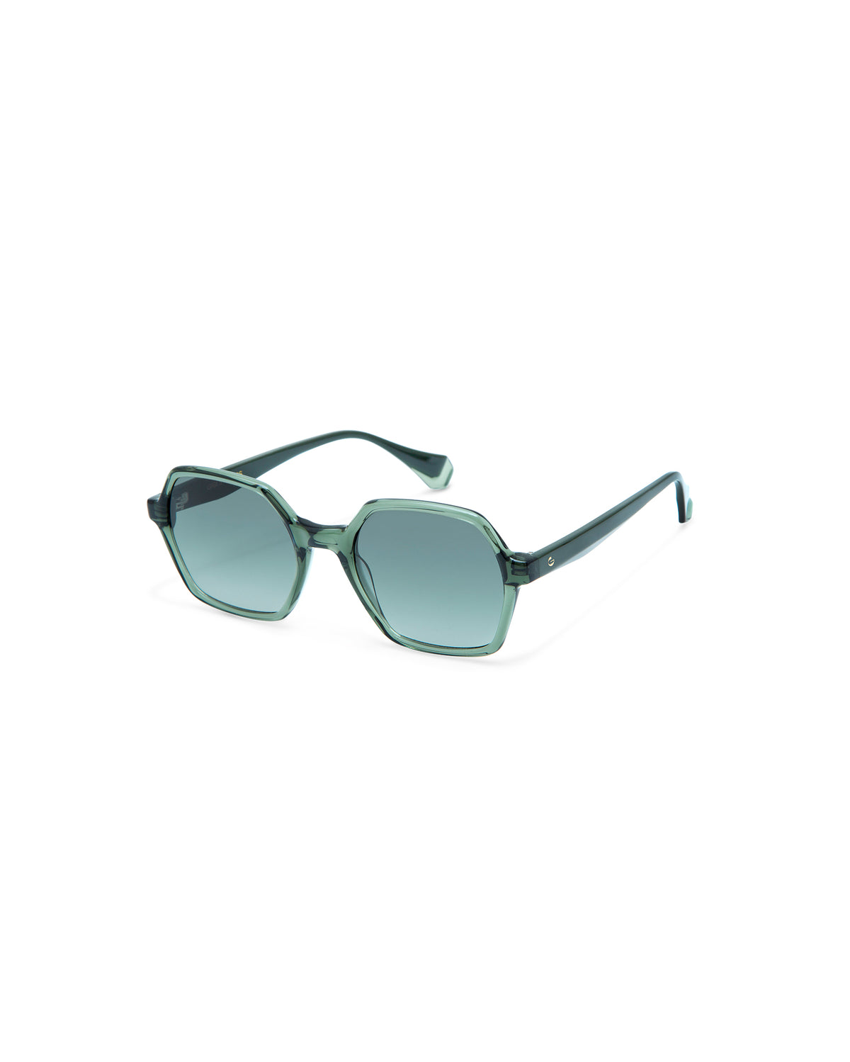 SKYLER: Geométricas Acetato Verde sunglasses by GIGI STUDIOS 4228