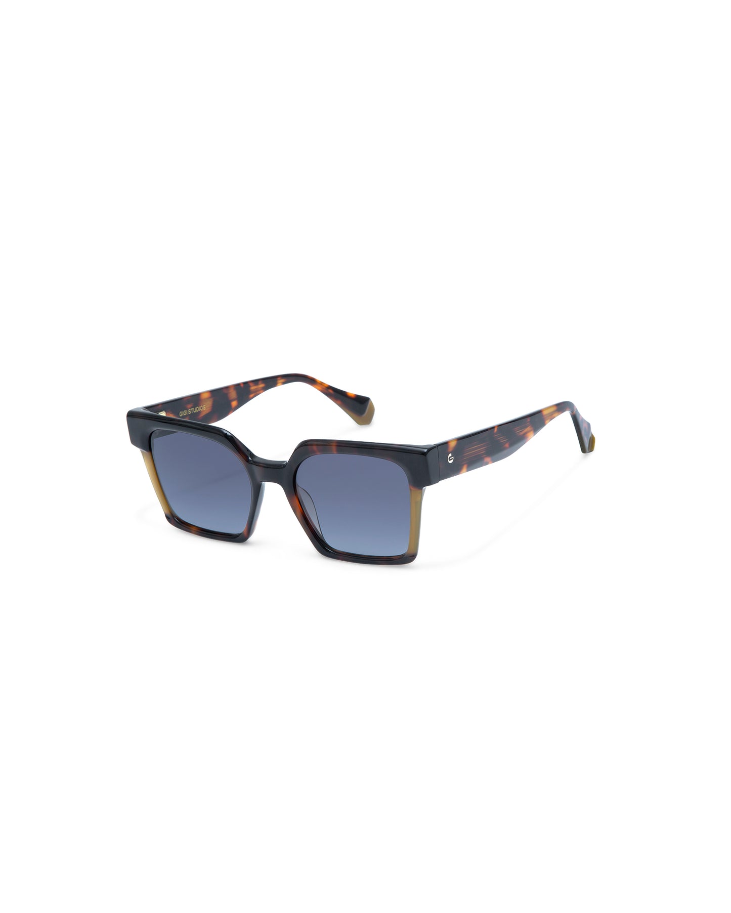 CASSIUS: Geométricas Acetato Havana sunglasses by GIGI STUDIOS 4261