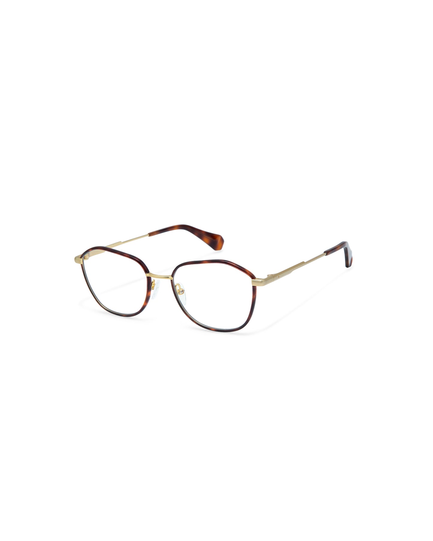 LYSANDER: Geométricas Acetato-Metal Marrón optical glasses by GIGI STUDIOS 4265