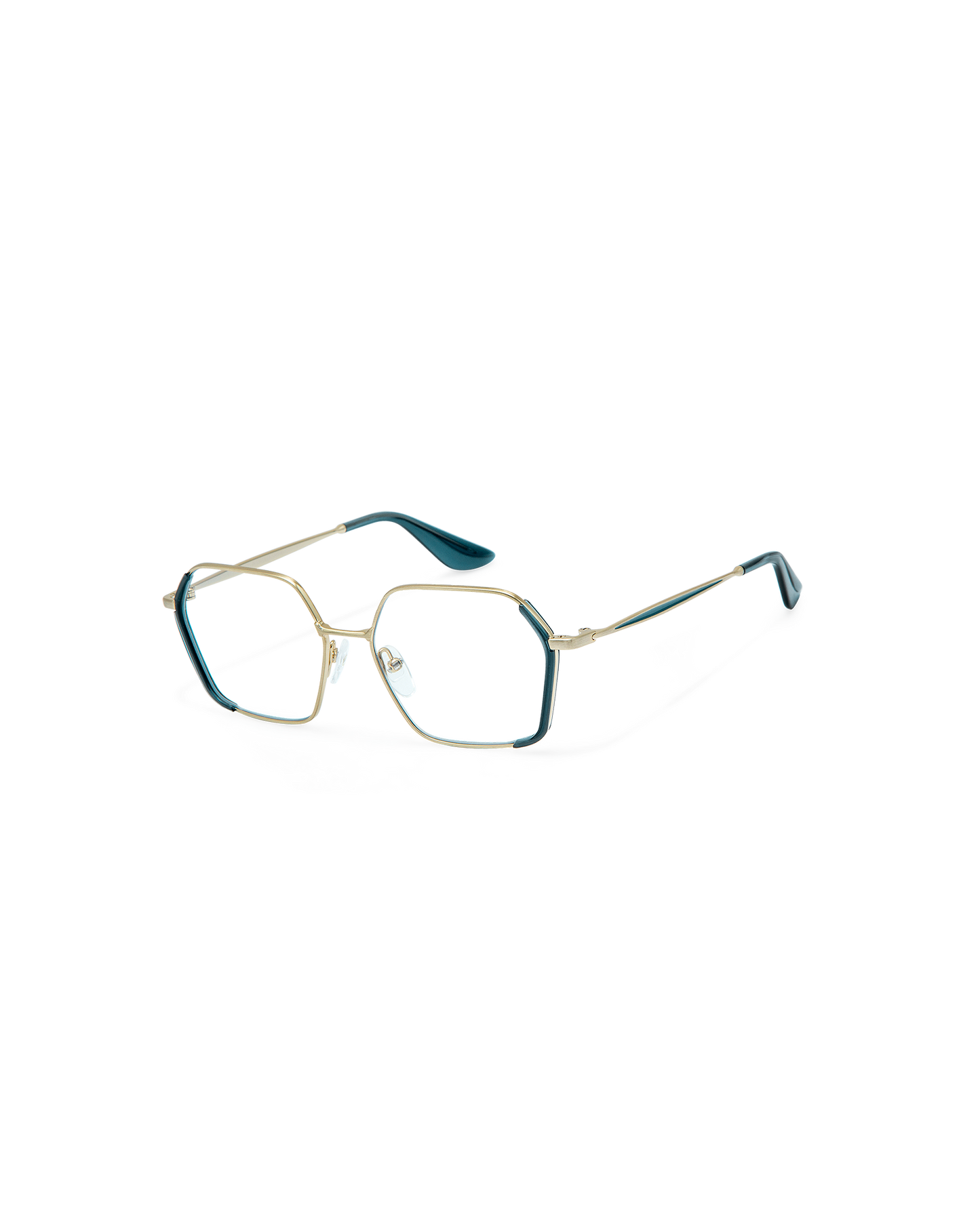 ONA: Geométricas Acetato-Metal Azul optical glasses by GIGI STUDIOS 8911