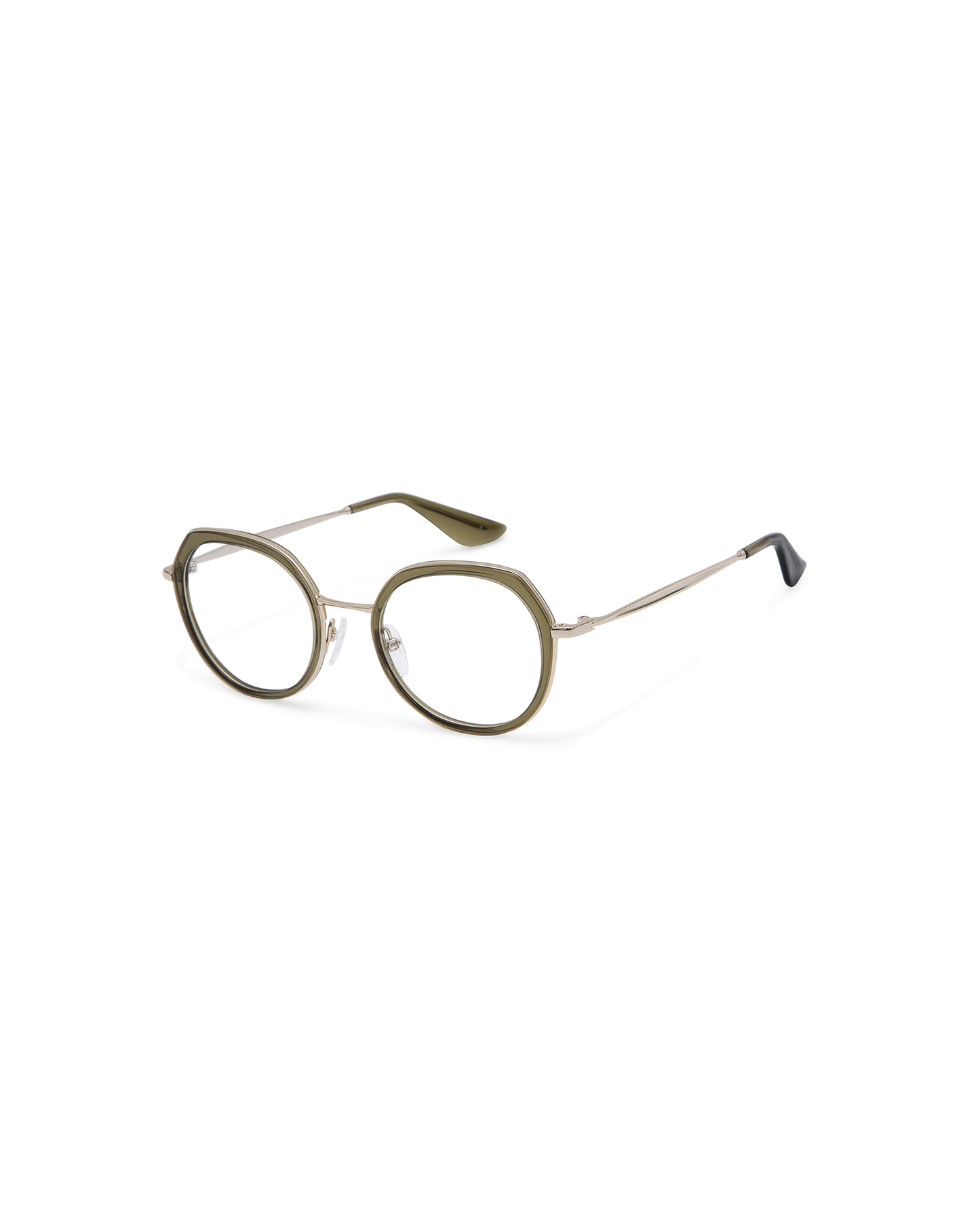 MEI: Redondas Acetato-Metal Verde optical glasses by GIGI STUDIOS 13858