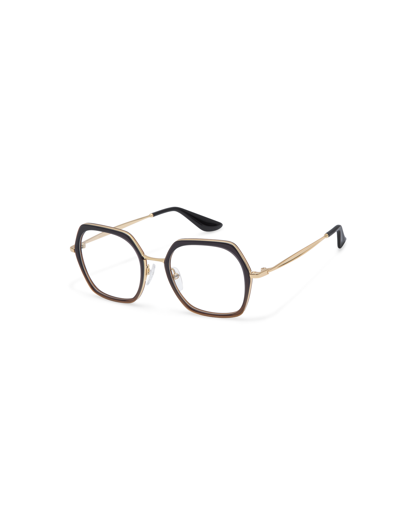 MIN: Geométricas Acetato-Metal Marrón optical glasses by GIGI STUDIOS 13862